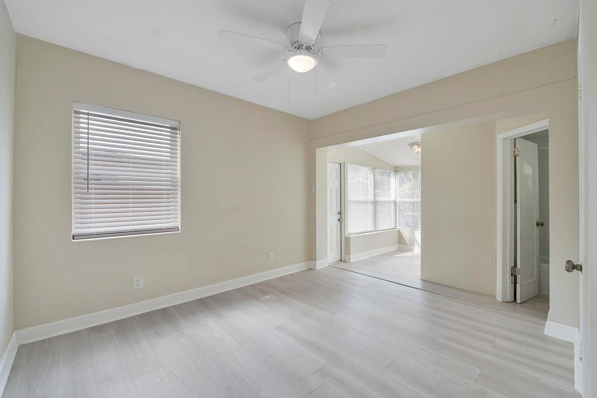 Primary bedroom with sitting area