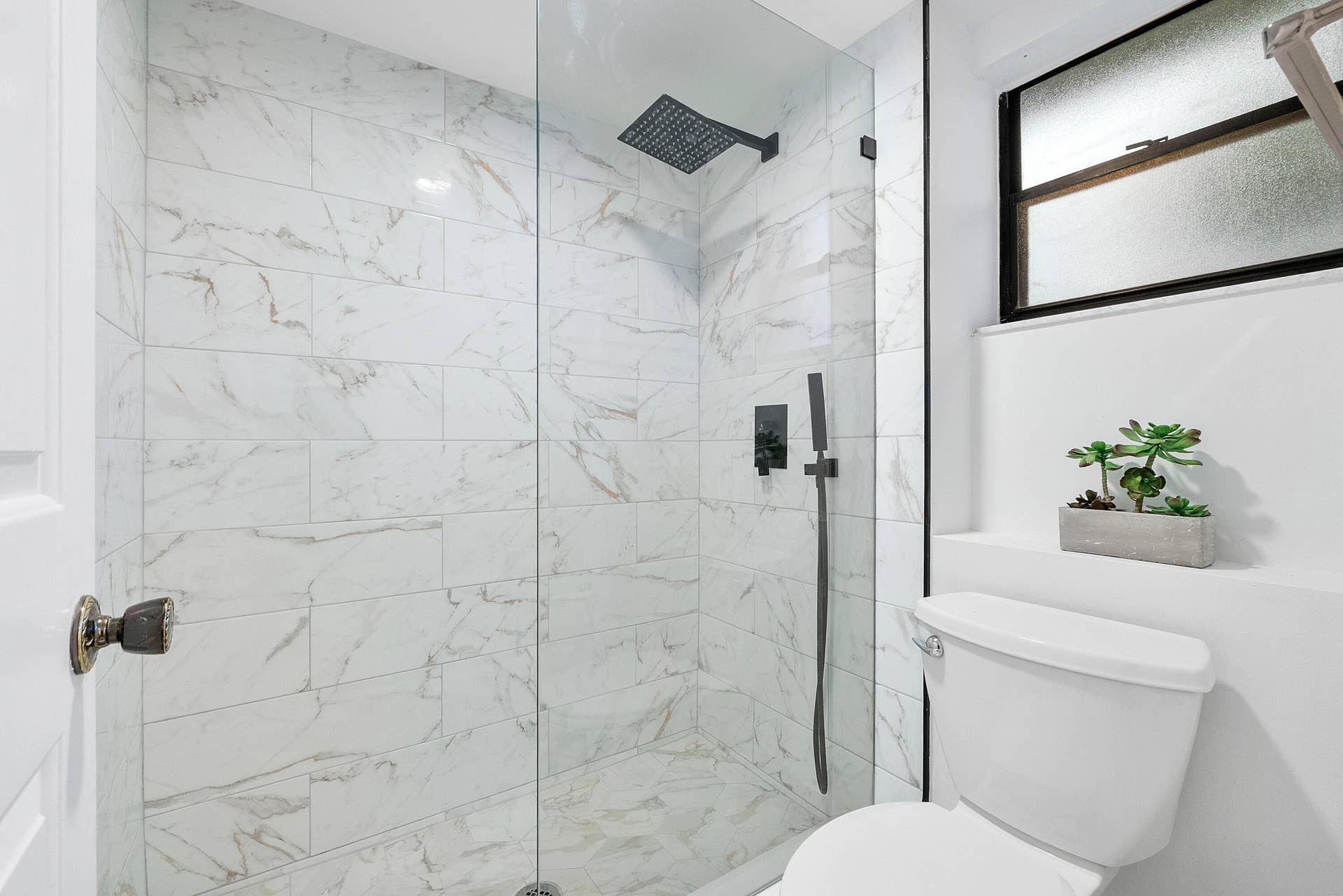 primary bathroom standing shower