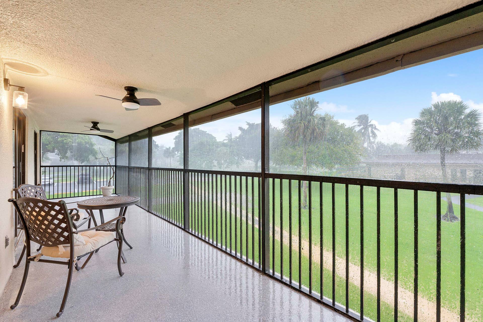 195 DEER CREEK Boulevard, #807, Deerfield Beach, Deerfield Beach, FL 33442 screened in balcony with epoxy floor