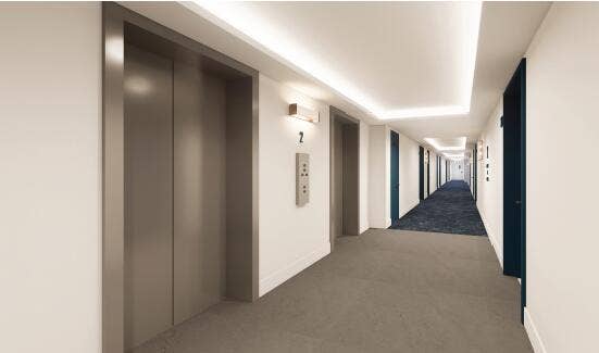 1800 N ANDREWS Avenue, #5B, Fort Lauderdale, Fort Lauderdale, FL 33311 Rendition of new hallways to come.