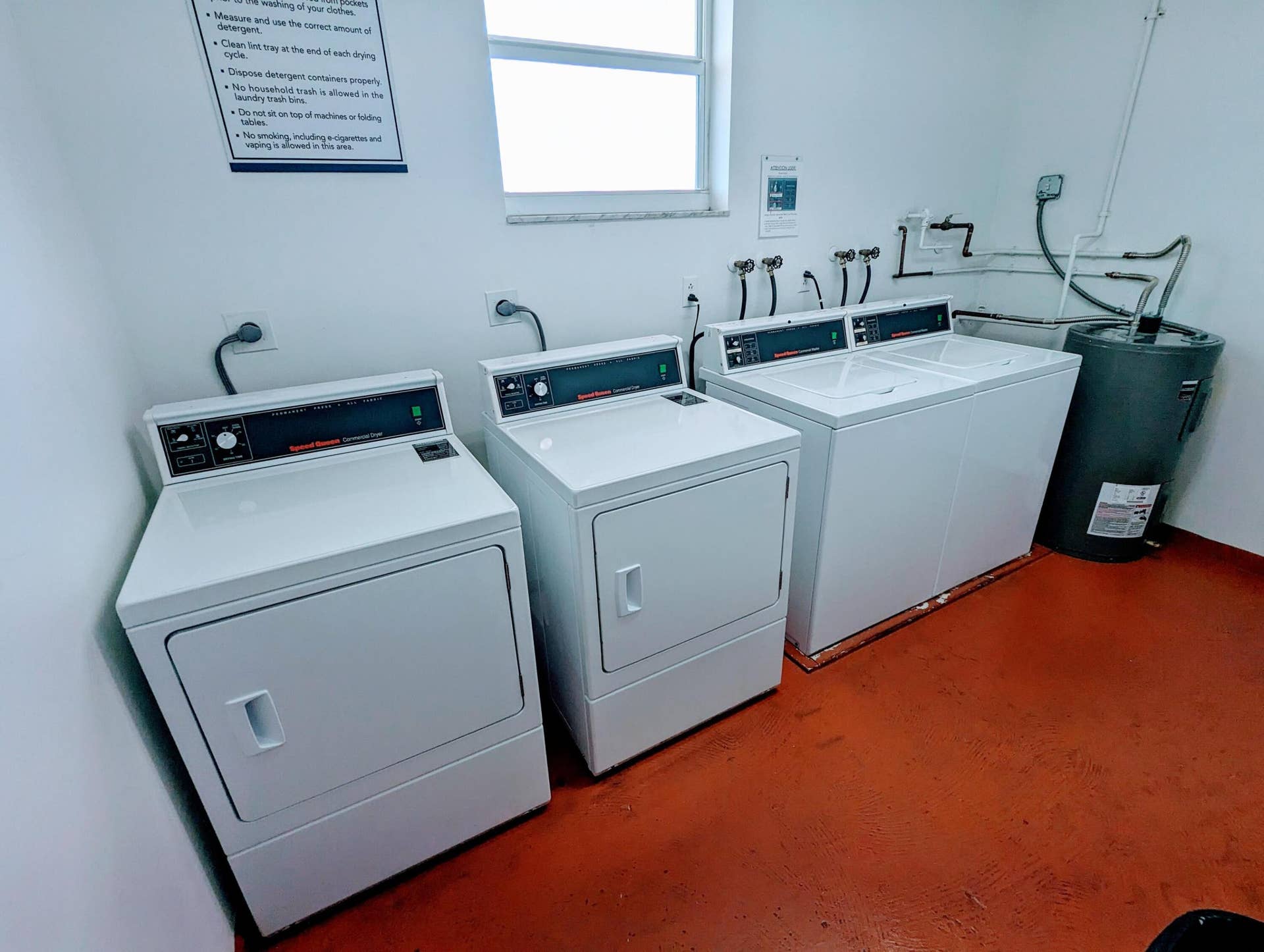 1800 N ANDREWS Avenue, #5B, Fort Lauderdale, Fort Lauderdale, FL 33311 Two washers, two dryers in each of the nine laundry rooms in the building.