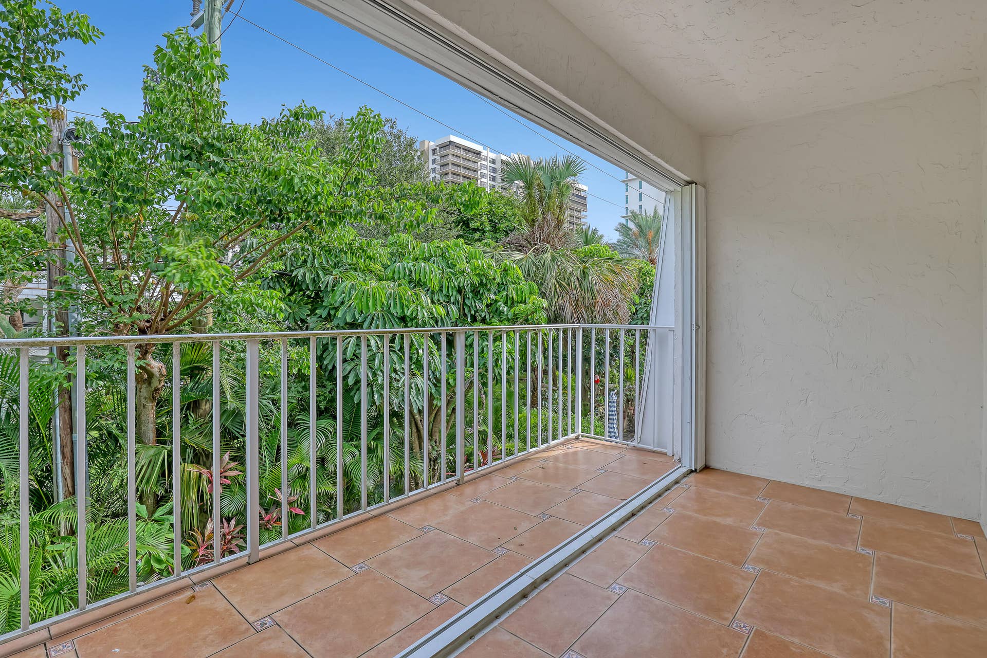 You can hear the birds and ocean from your balcony