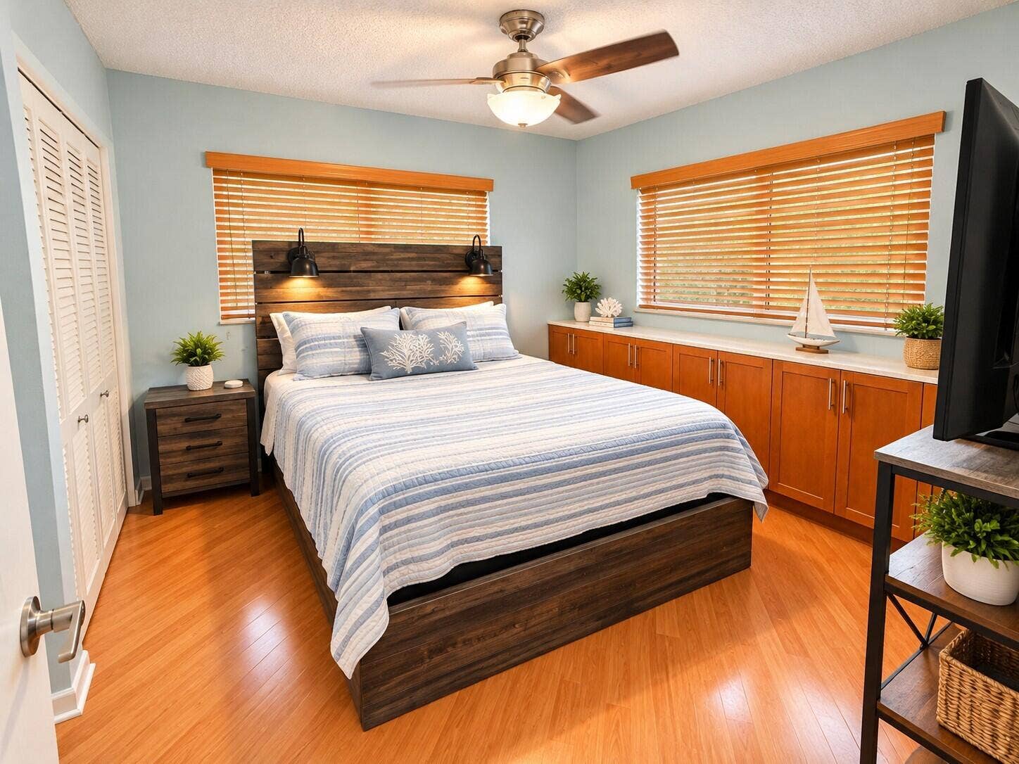 401 SE 10TH Street, #B201, Dania Beach, FL 33004 Coastal Modern Bedroom Retreat