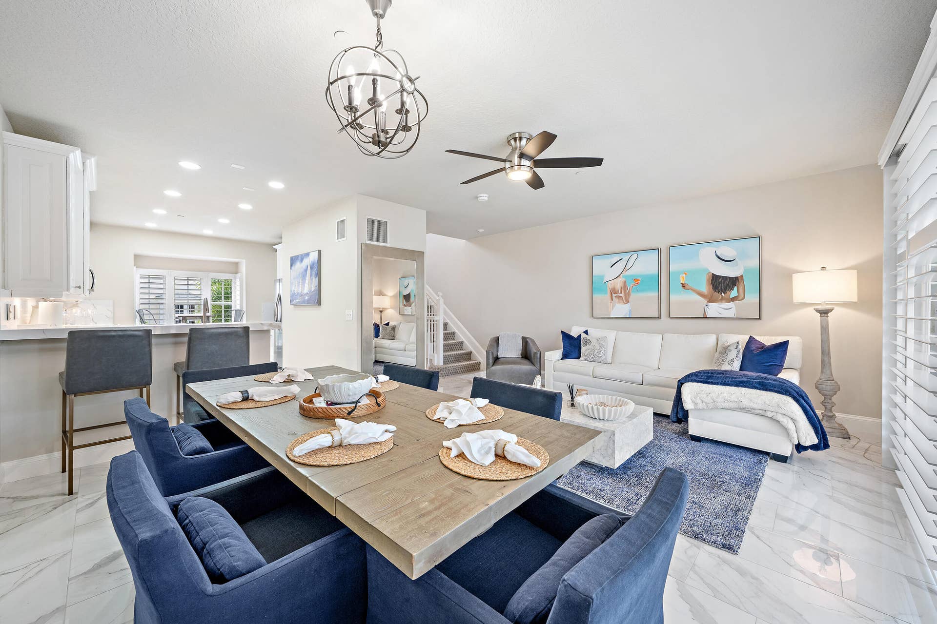 454 Juno Dunes Way, Juno Beach, FL 33408 Living / Dining Area
