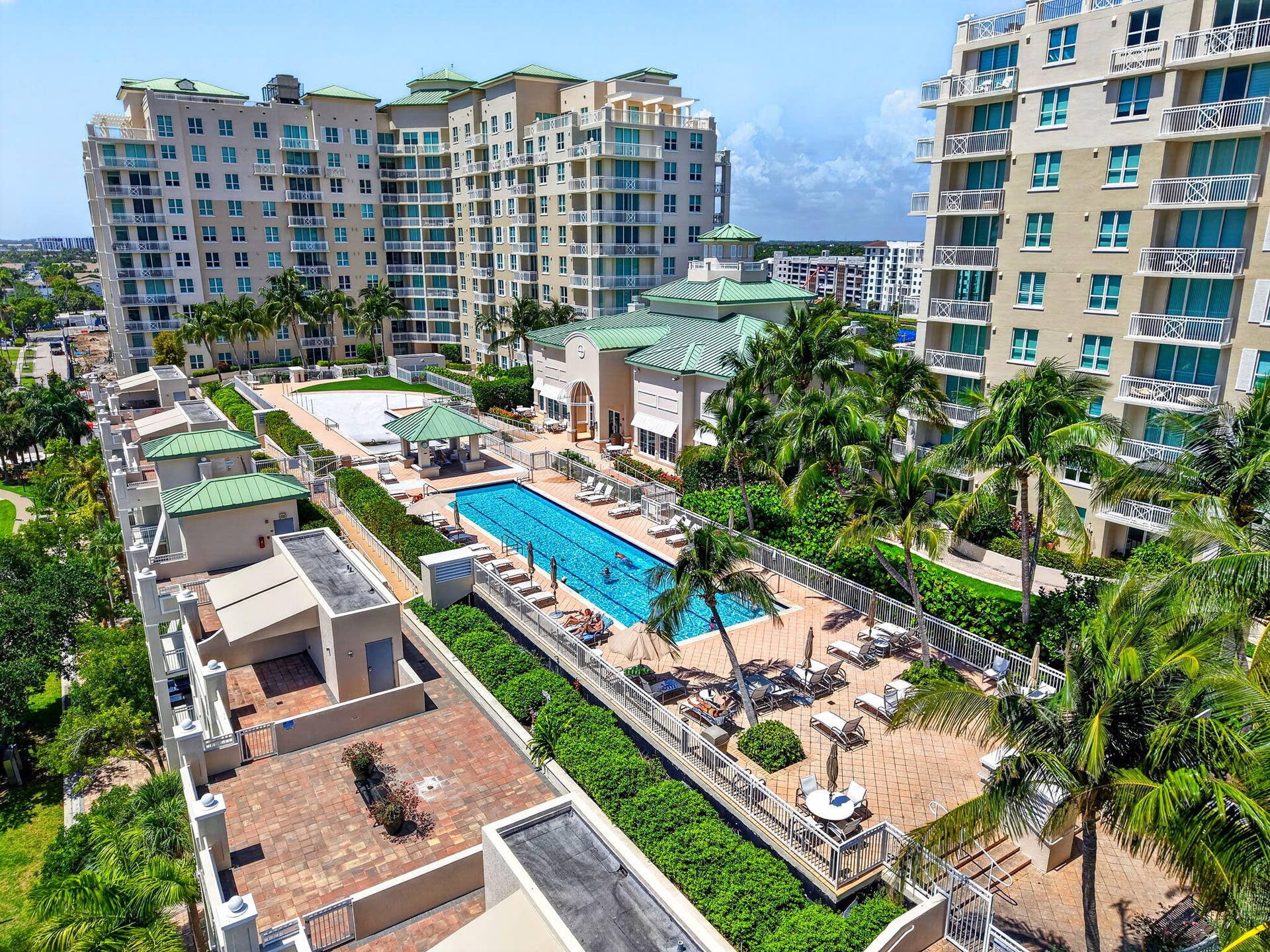 350 N FEDERAL Highway, #813, Boynton Beach, FL 33435 Aerial View Pool Area