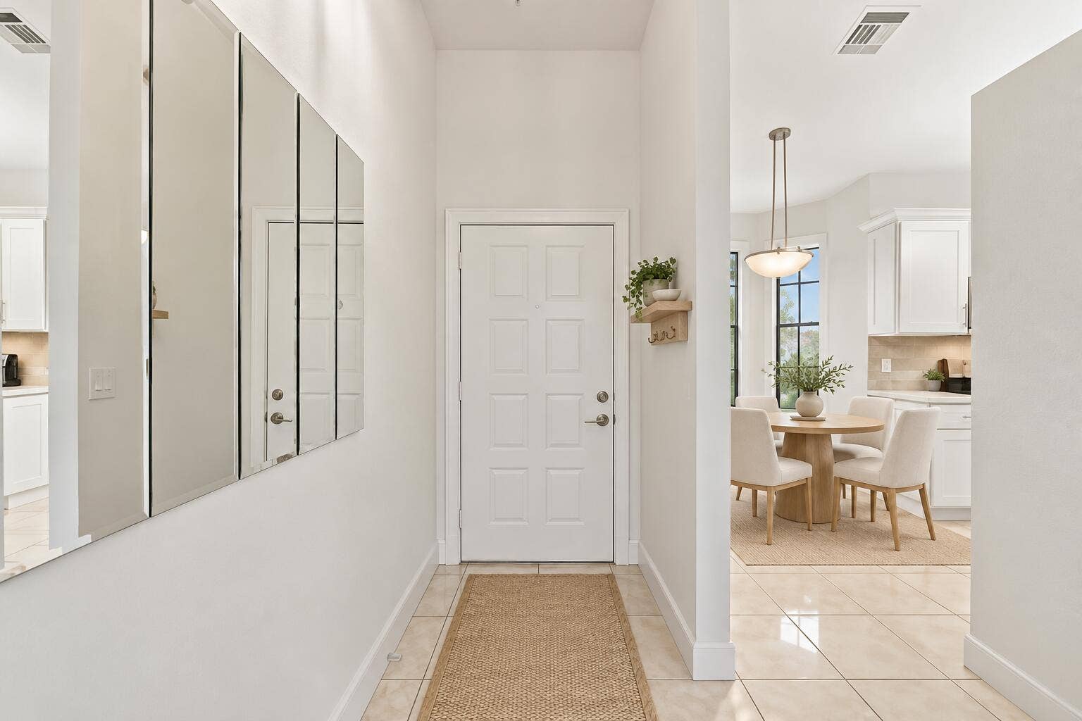 8292 WATERLINE Drive, #106, Boynton Beach, FL 33472 Styled entryway with oak dining nook