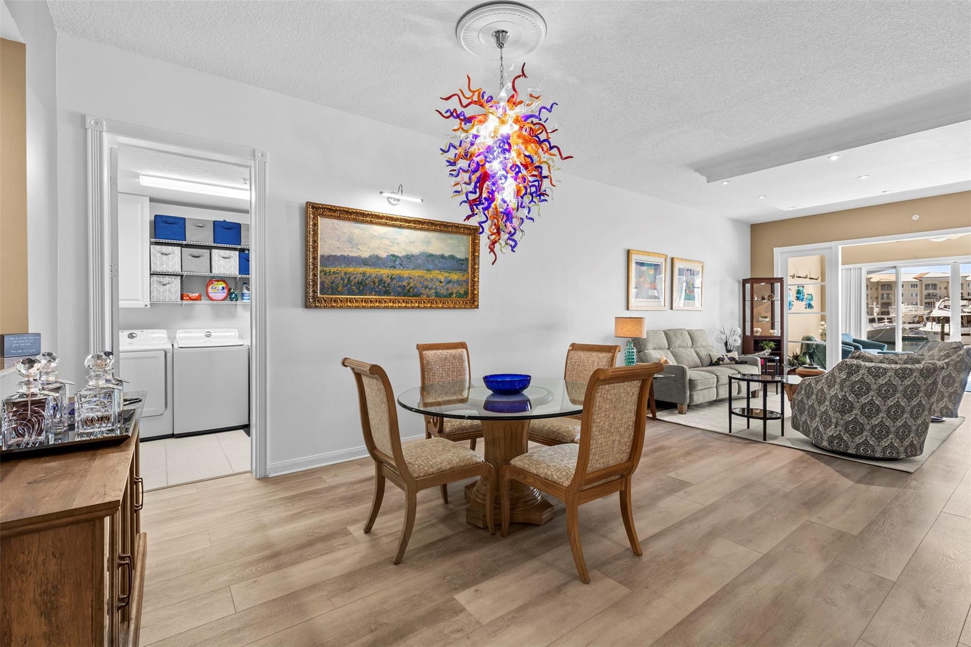 9 HARBOUR ISLE Drive E, #102, Fort Pierce, FL 34949 Wide planked luxury vinyl flooring throughout