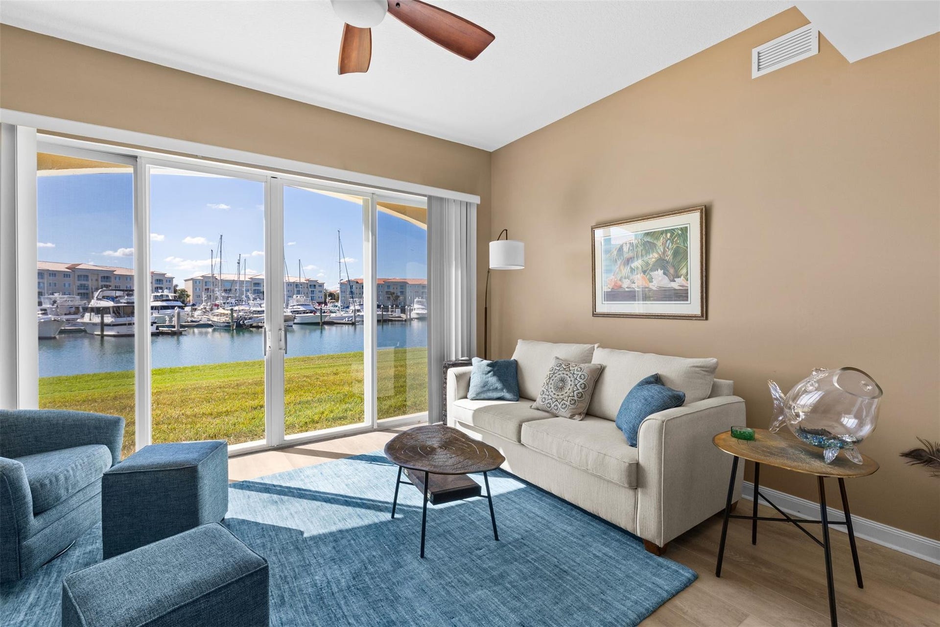 9 HARBOUR ISLE Drive E, #102, Fort Pierce, FL 34949 Watch the boats coming and going and manatee/dolphin/sharks and other sea life from your sunroom.