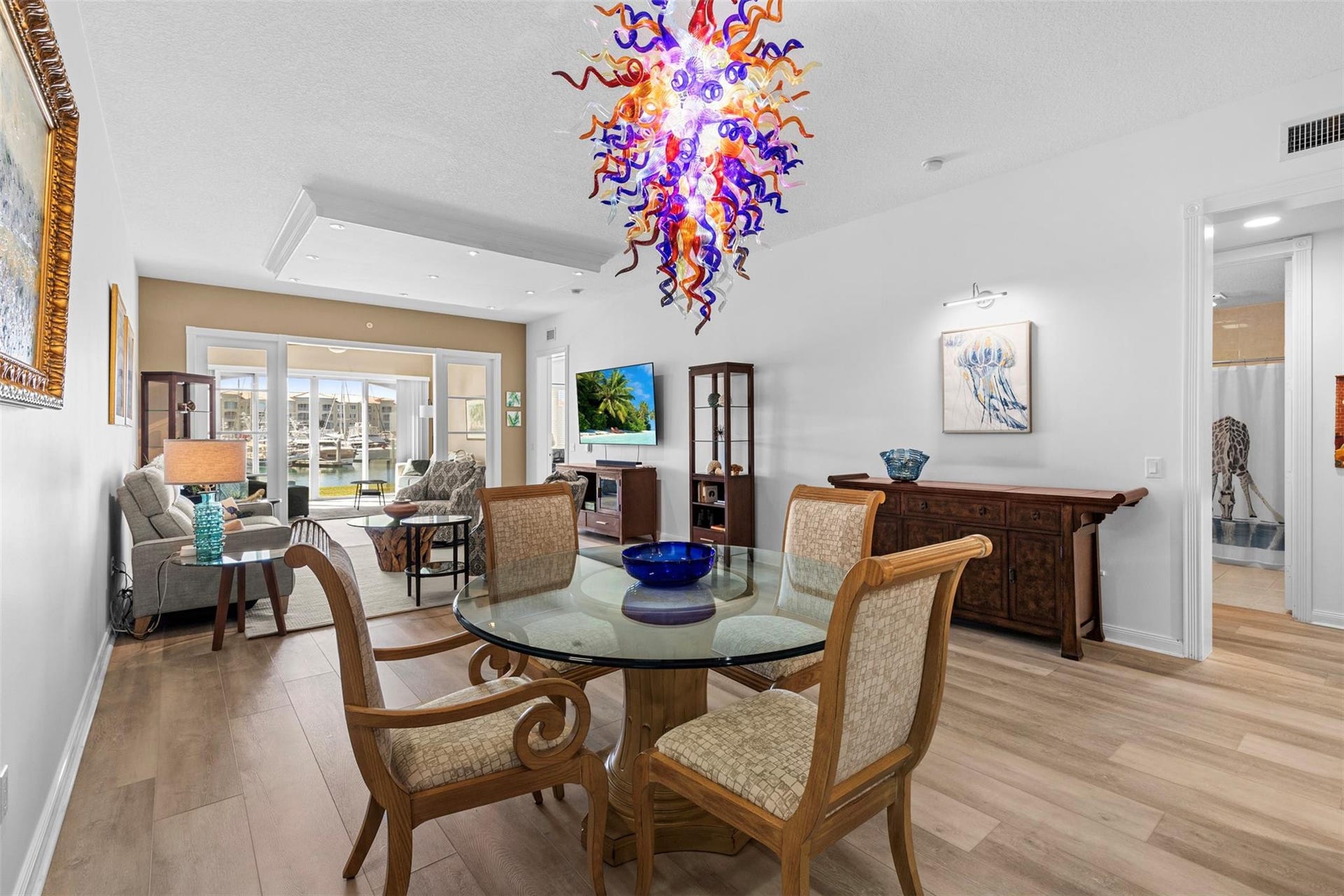 9 HARBOUR ISLE Drive E, #102, Fort Pierce, FL 34949 Dining to Living Room