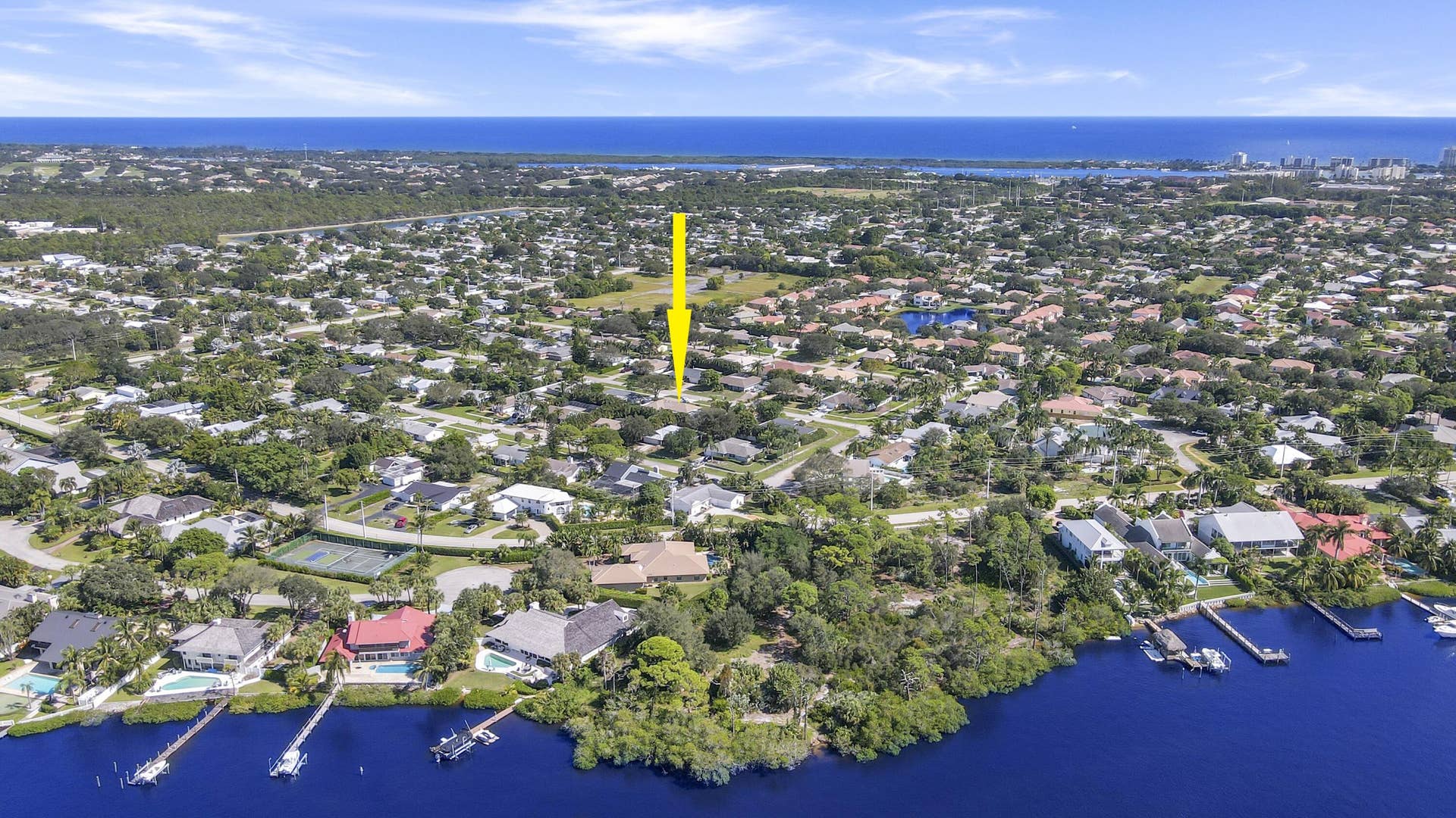 Aerial Facing East