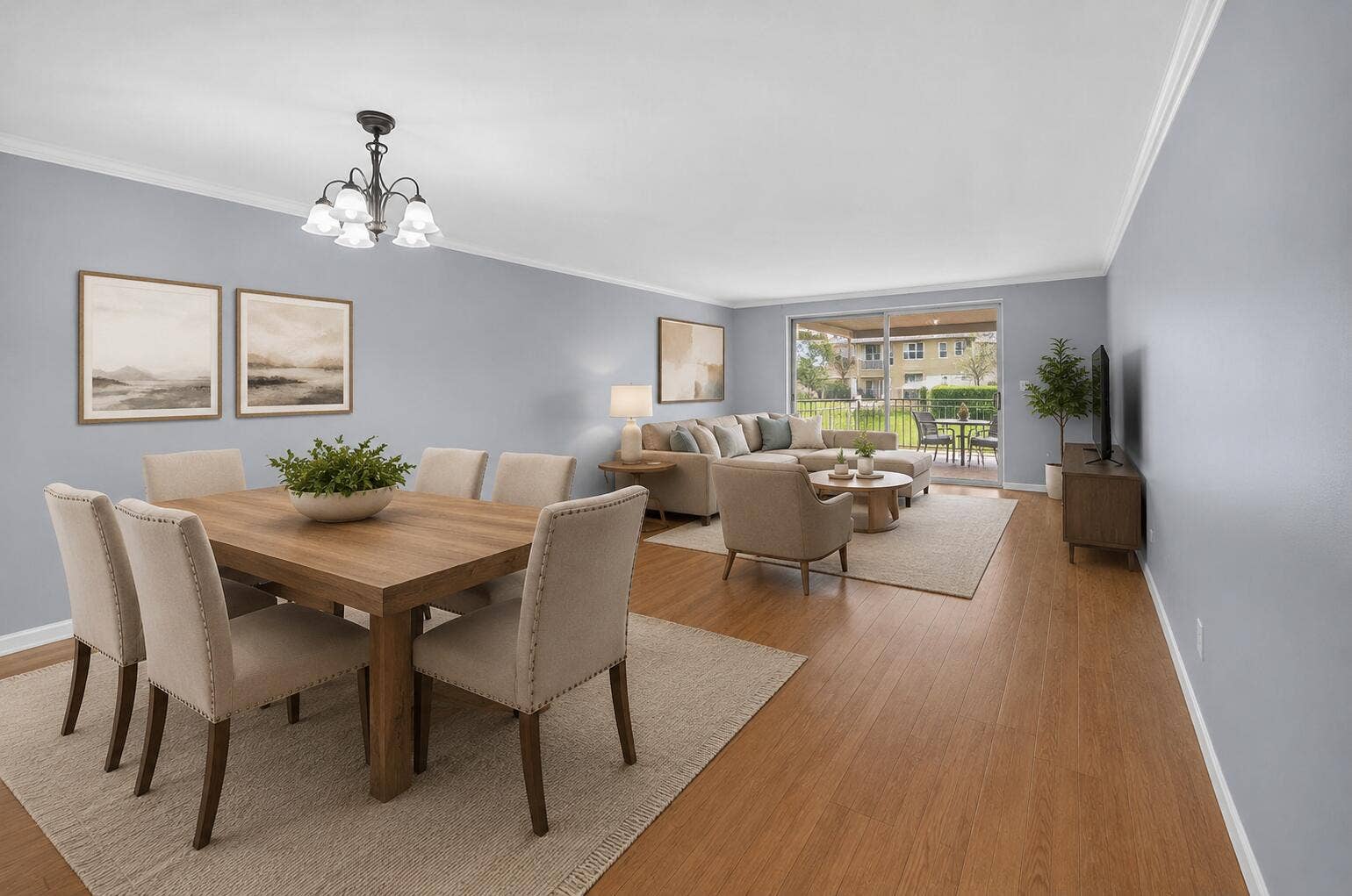 14701 Cumberland Drive, #2080, Delray Beach, FL 33446 Virtually staged living/dining rooms