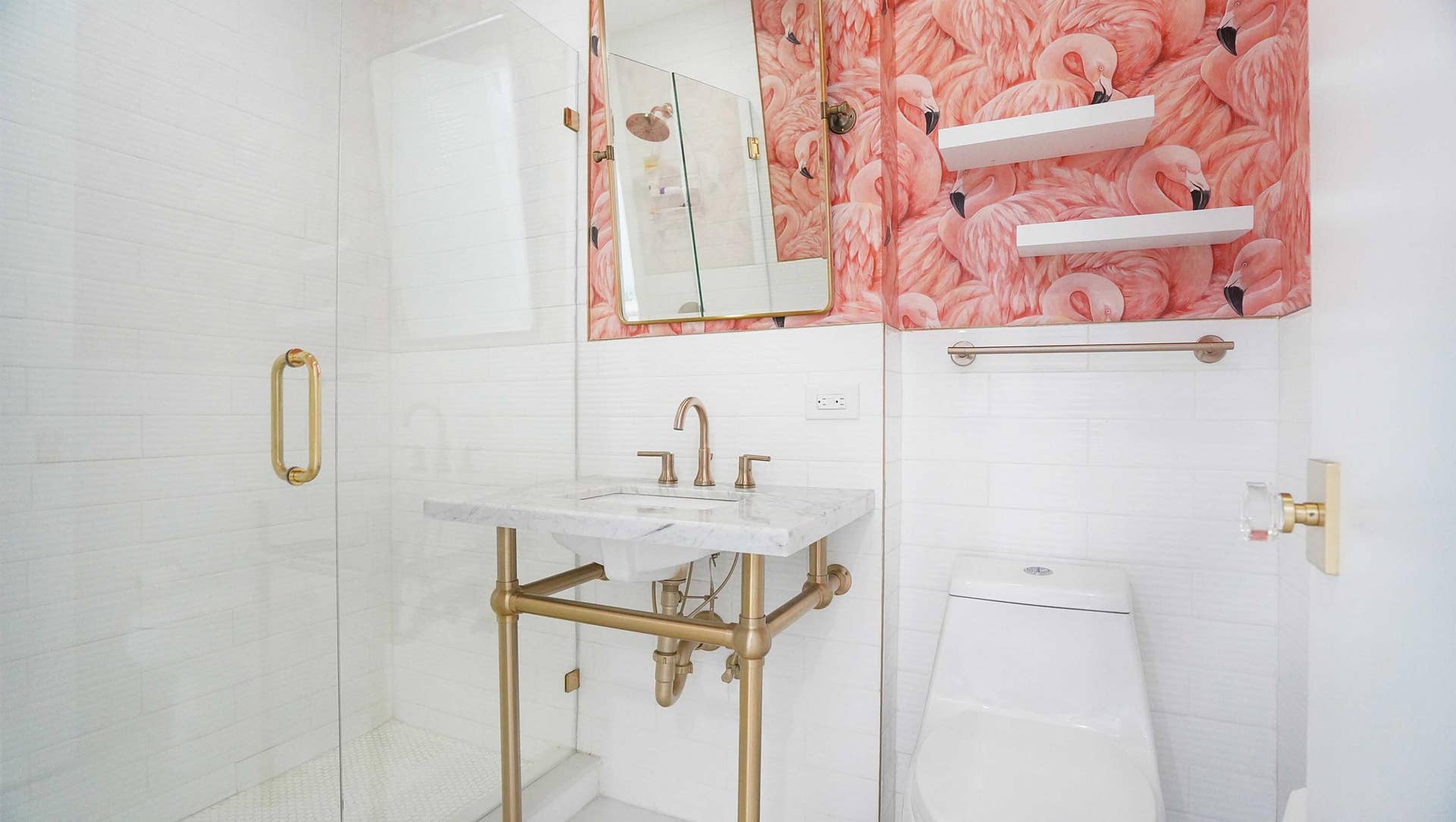 guest bathroom with shower