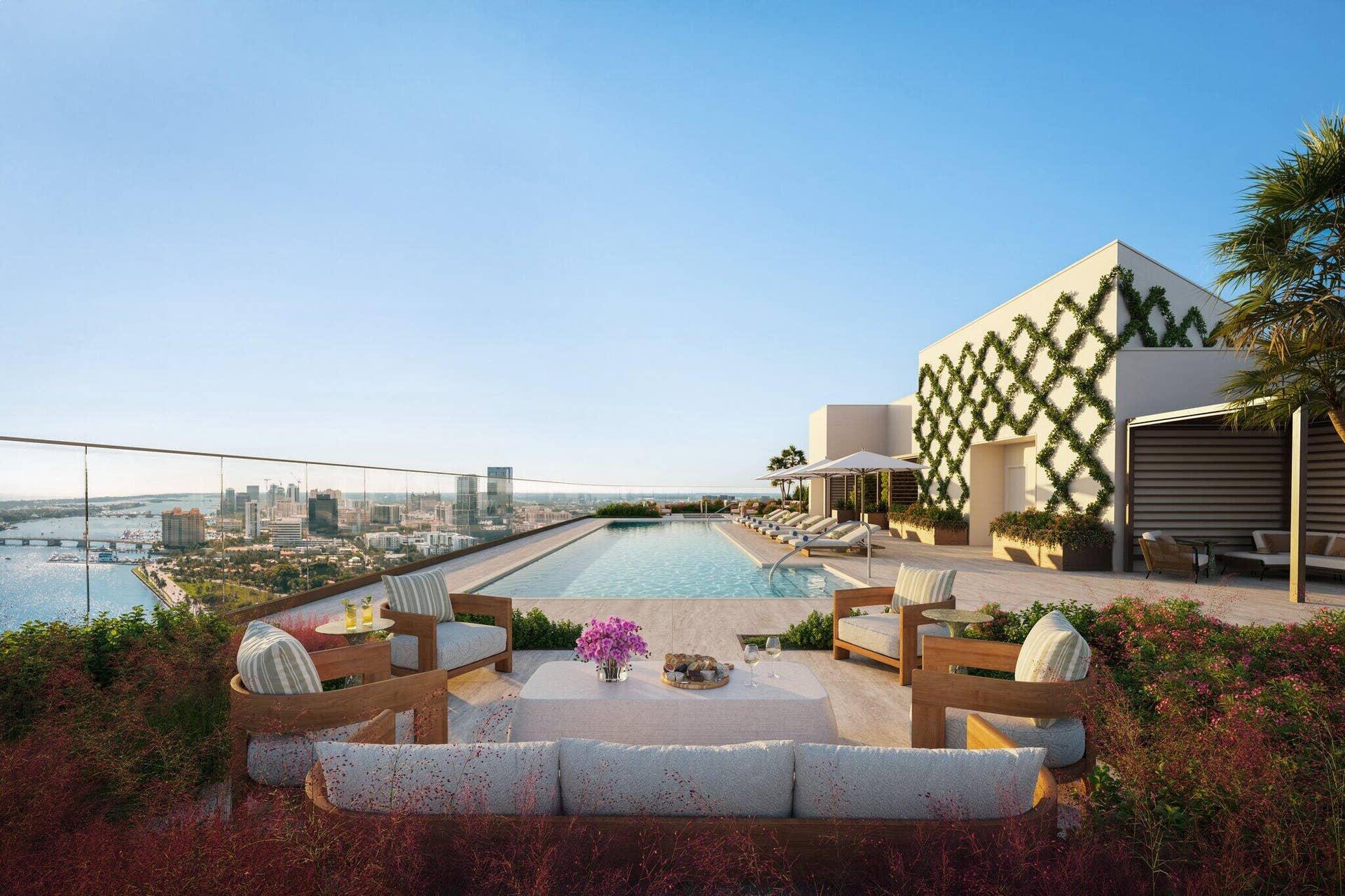 1865 N FLAGLER Drive, #2801, West Palm Beach, FL 33407 06_Amenity_Rooftop_Pool_View_A