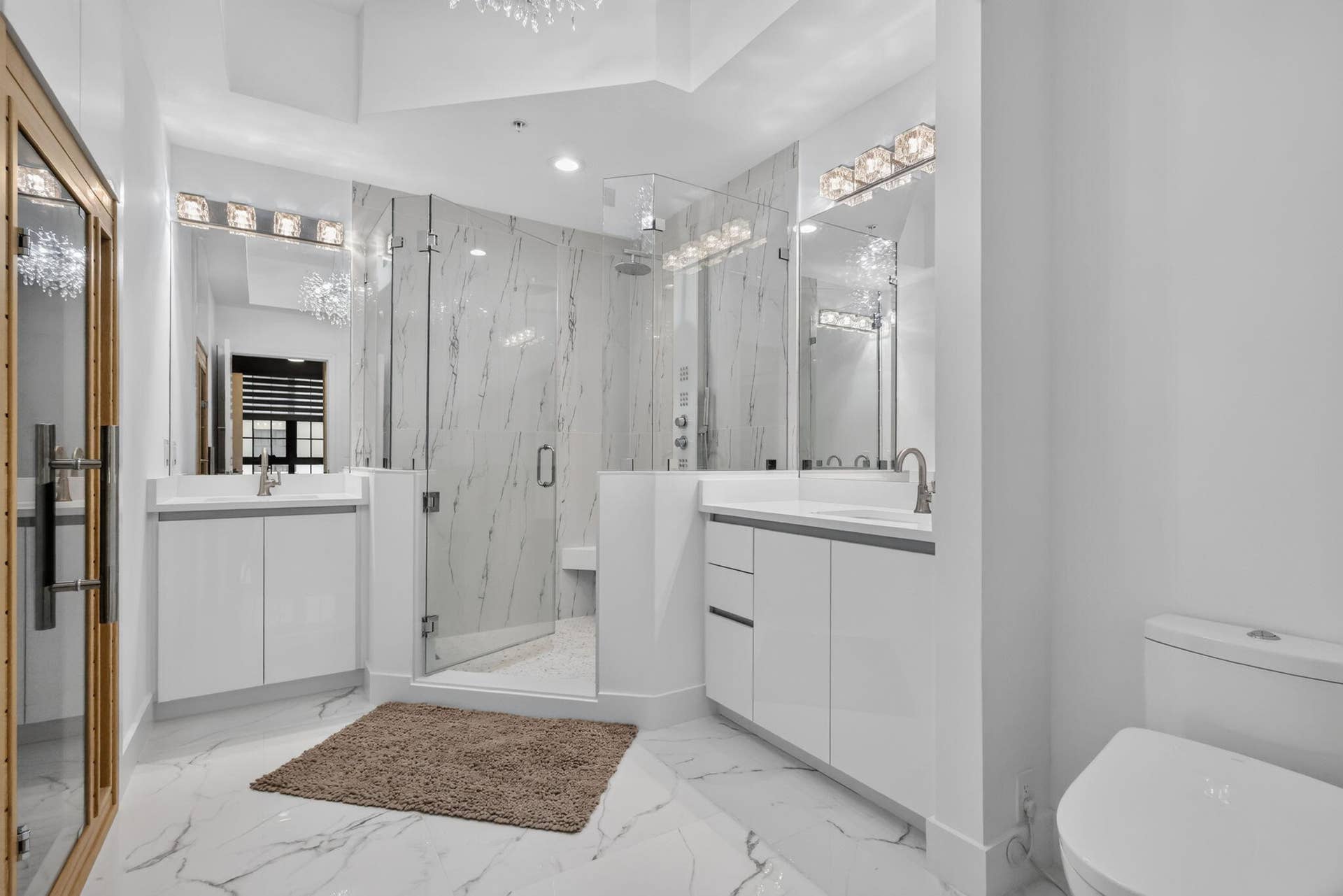 Featuring Double Basins, Oversized Shower AND INFRARED SAUNA