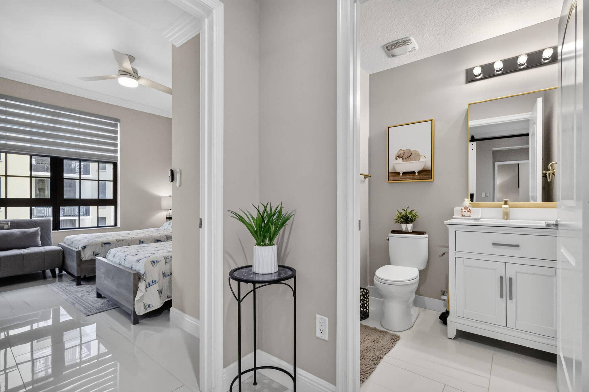 Full Bath with Shower off 2nd Bedroom