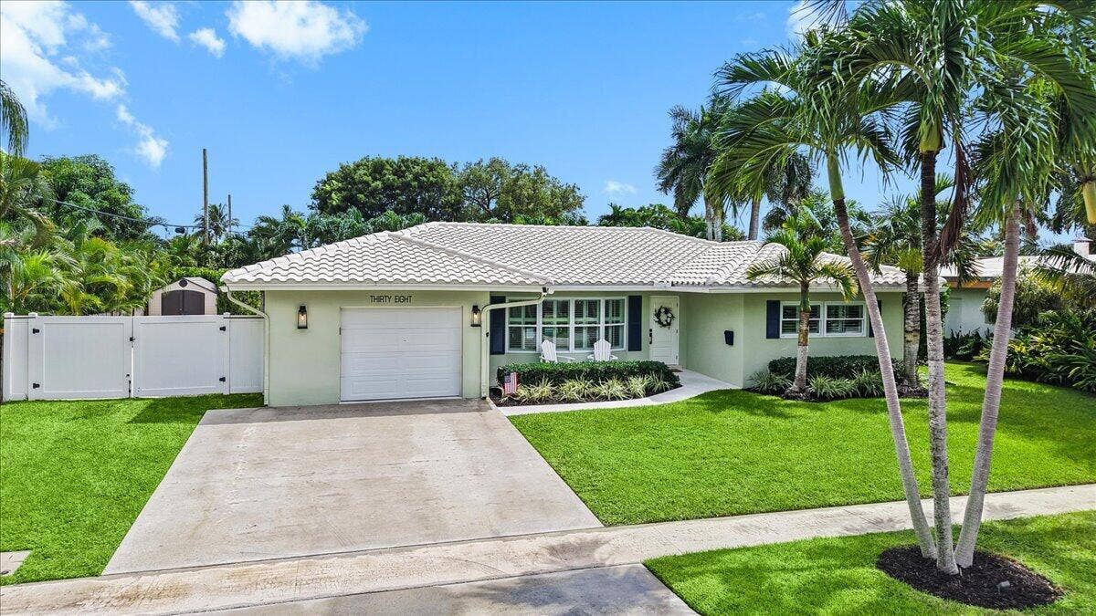 One-Car Garage | Concrete Driveway