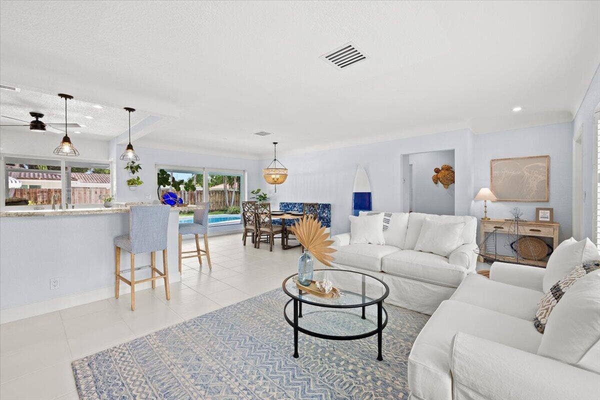 Living Area | Pool Views