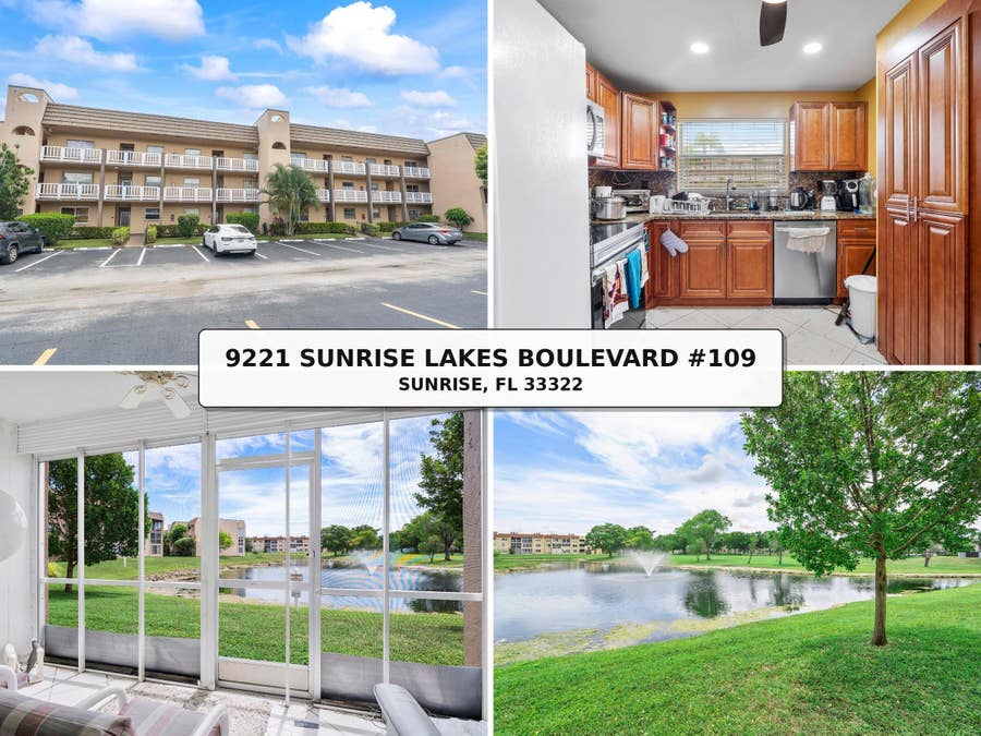 Property photo for 9221 Sunrise Lakes Boulevard, #109, Sunrise, FL