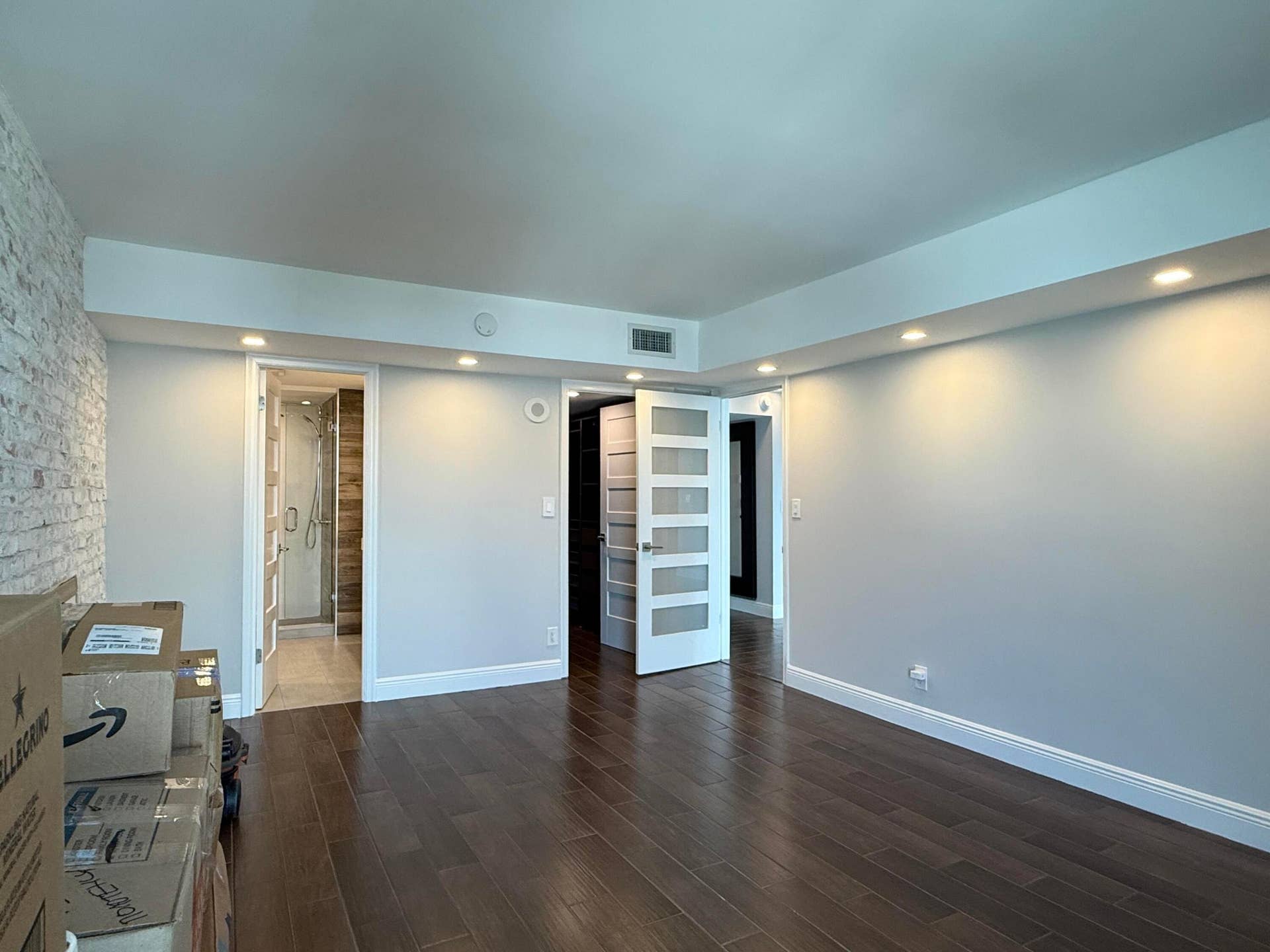 Primary bathroom & walk-in closet
