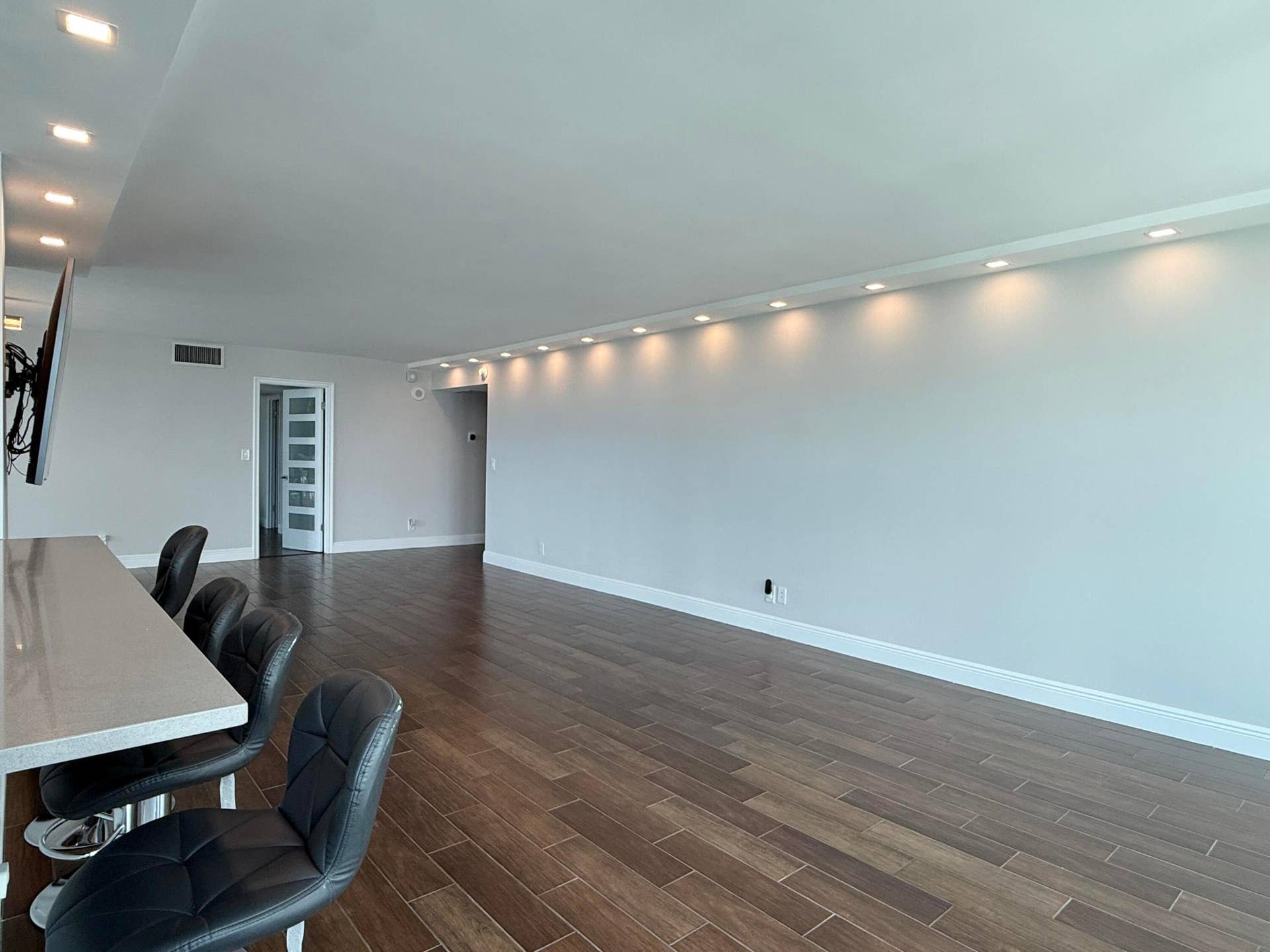 Tile floors throughout