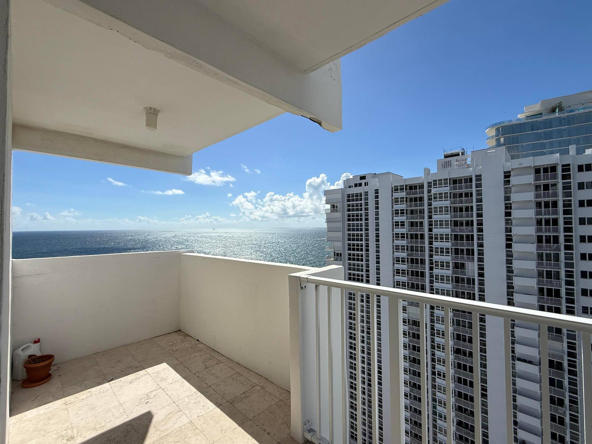 Spacious balcony