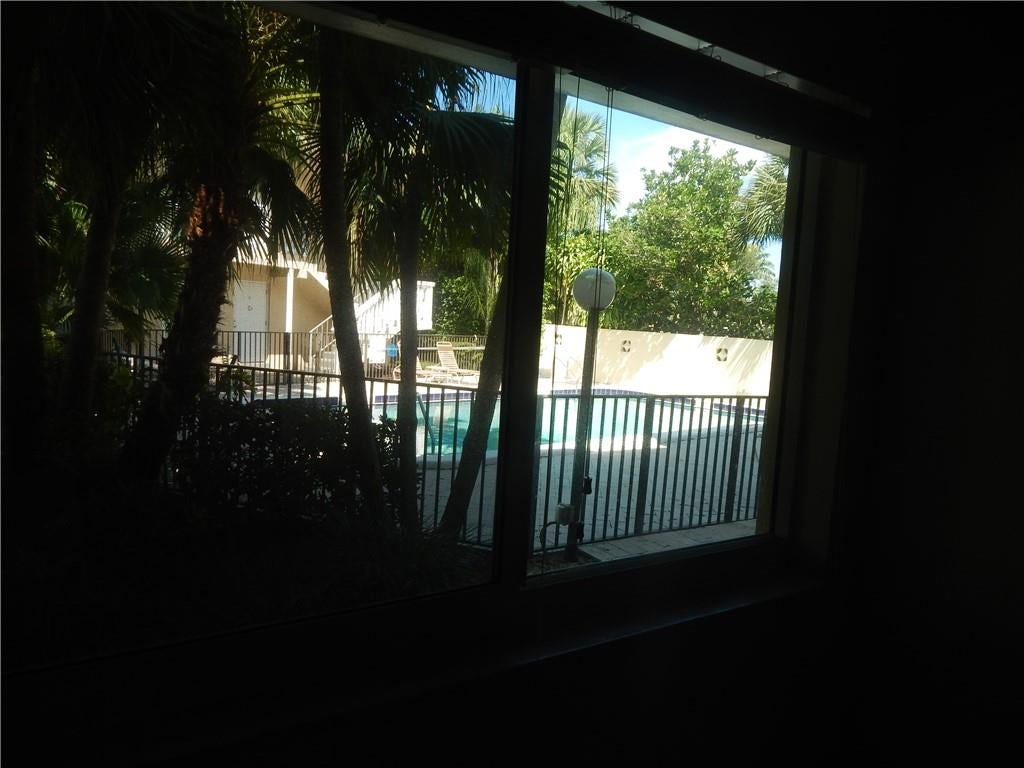 2110 NE 39th Street, #4-A, Fort Lauderdale, Fort Lauderdale, FL 33308 view of pool from living room