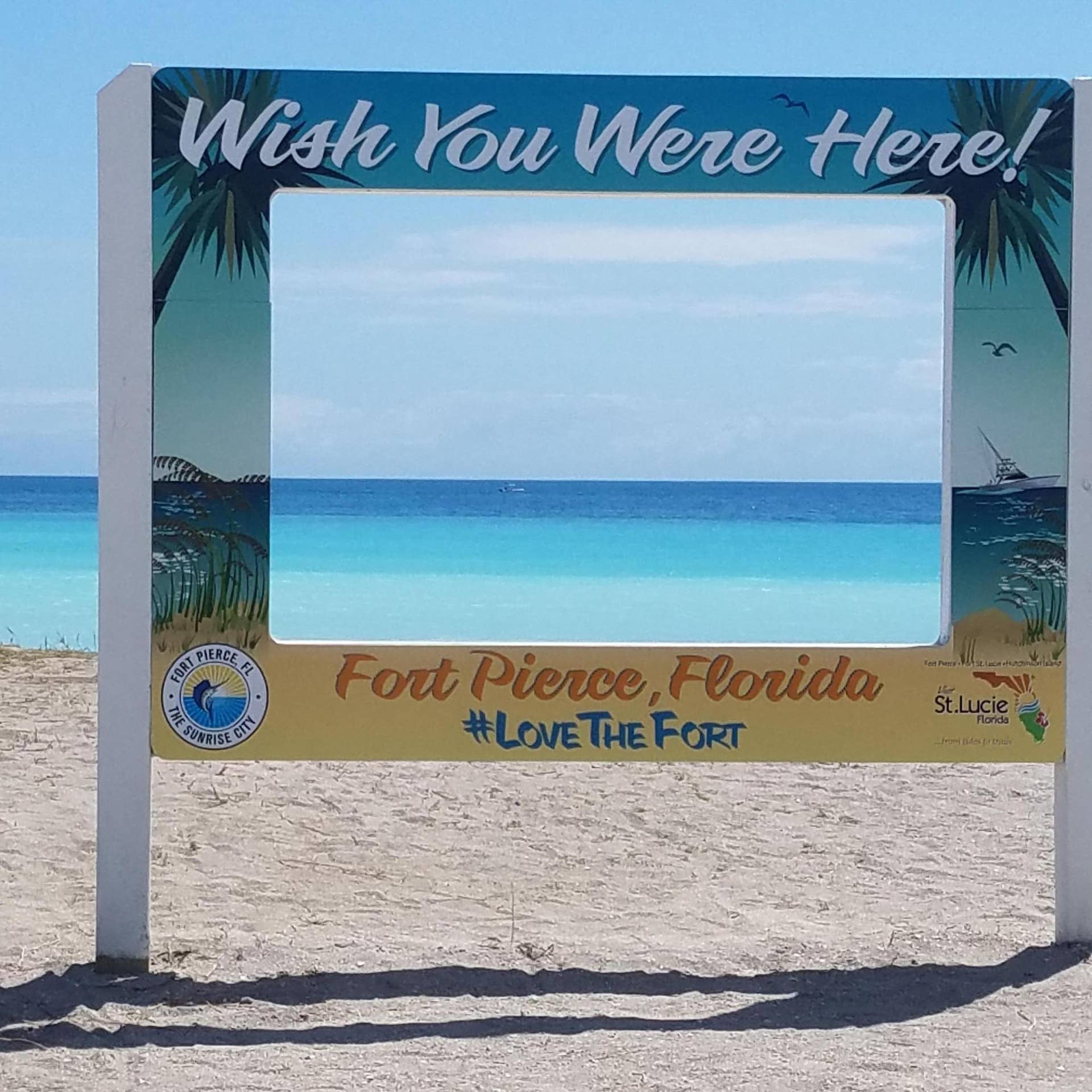 Fort Pierce jetty sign