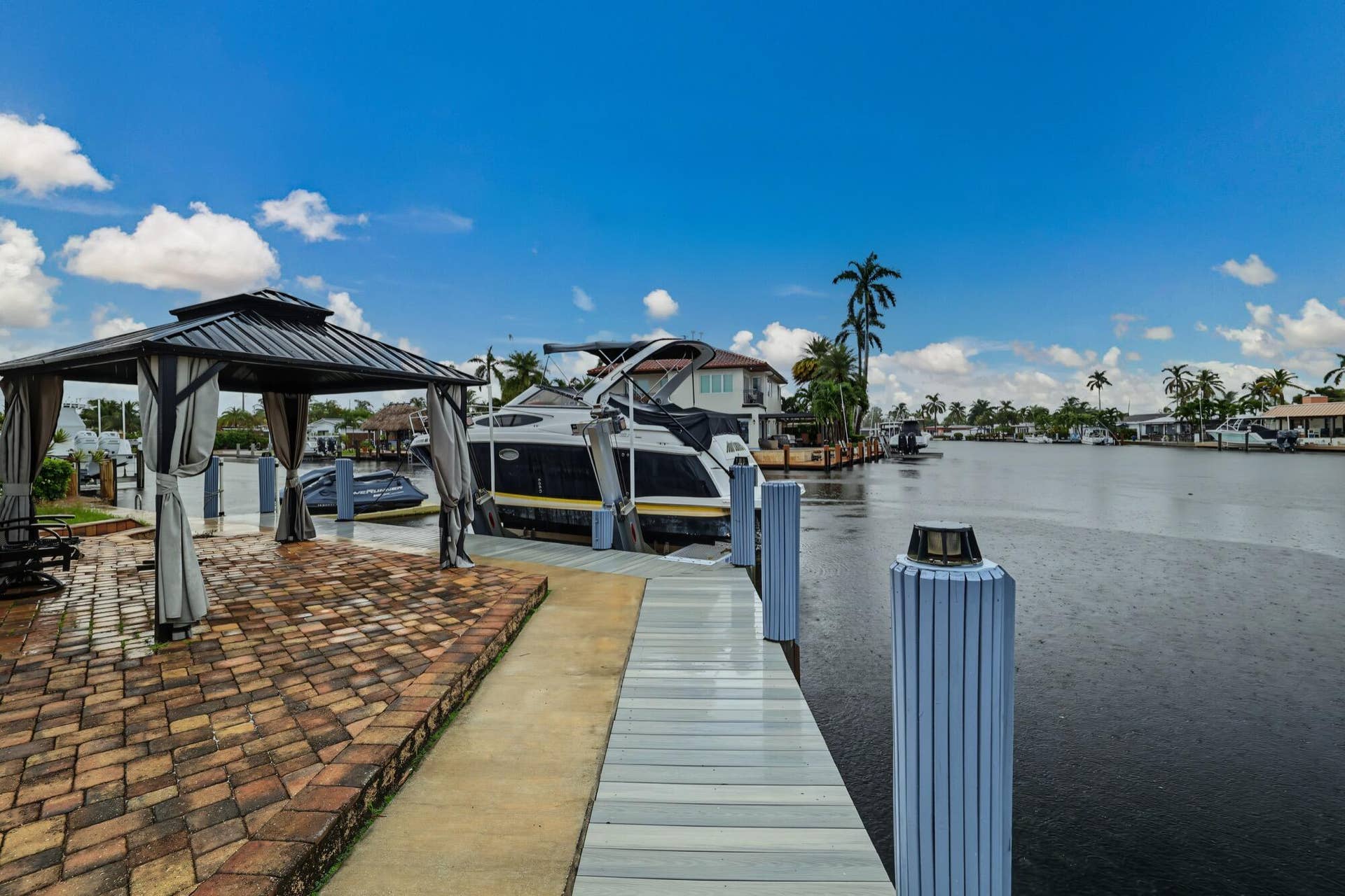 1311 SE 4TH Avenue, Pompano Beach, Pompano Beach, FL 33060 Waterfront property with private dock, paver patio, and covered gazebo