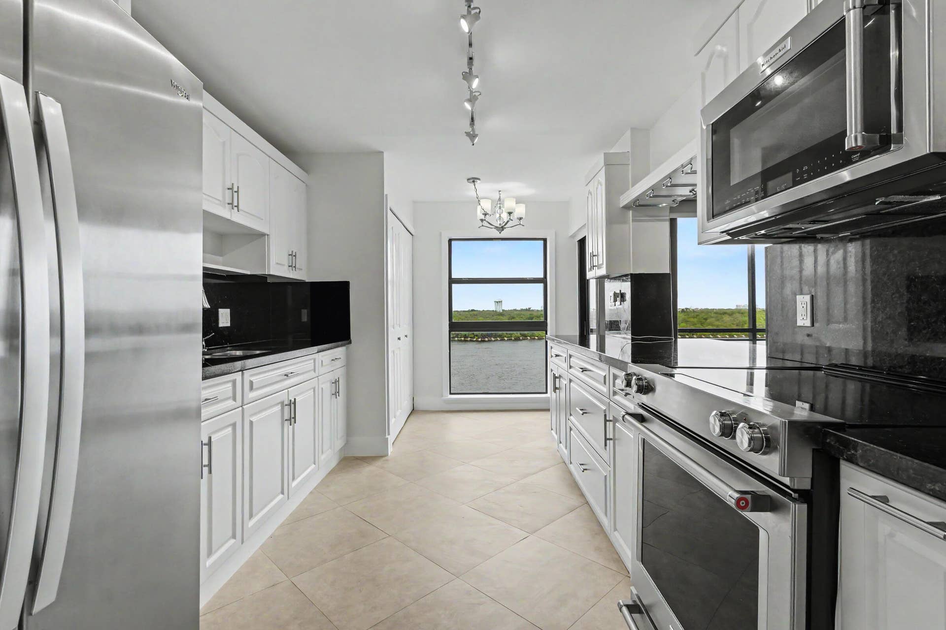Updated kitchen with a view