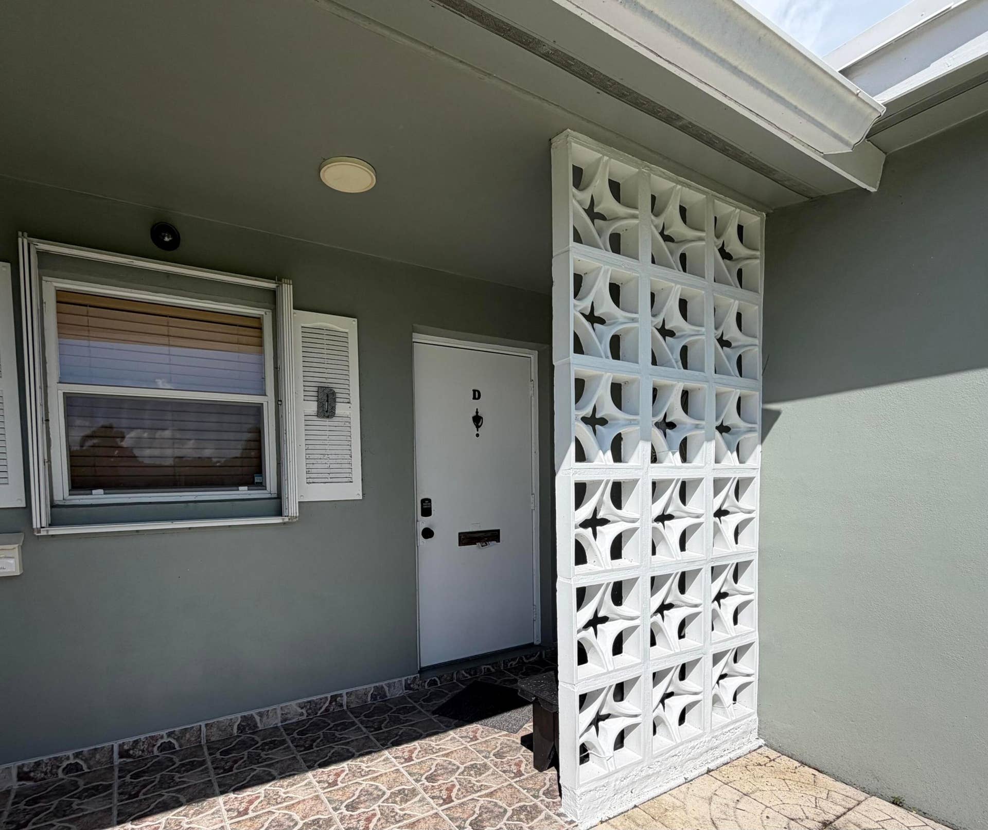 Villa- Front Door Covered Entry