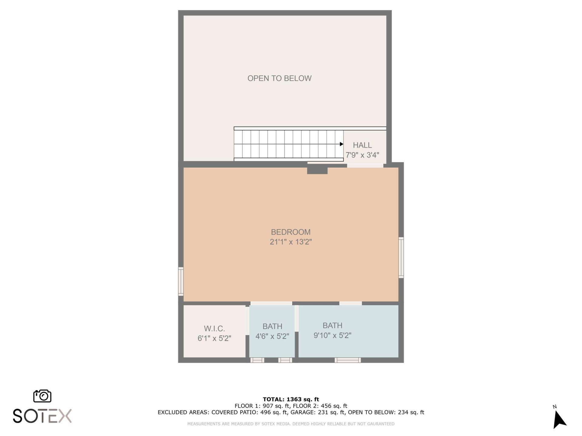 2552 Ella Street, Delray Beach, FL 33444 Upstairs Floor Plan