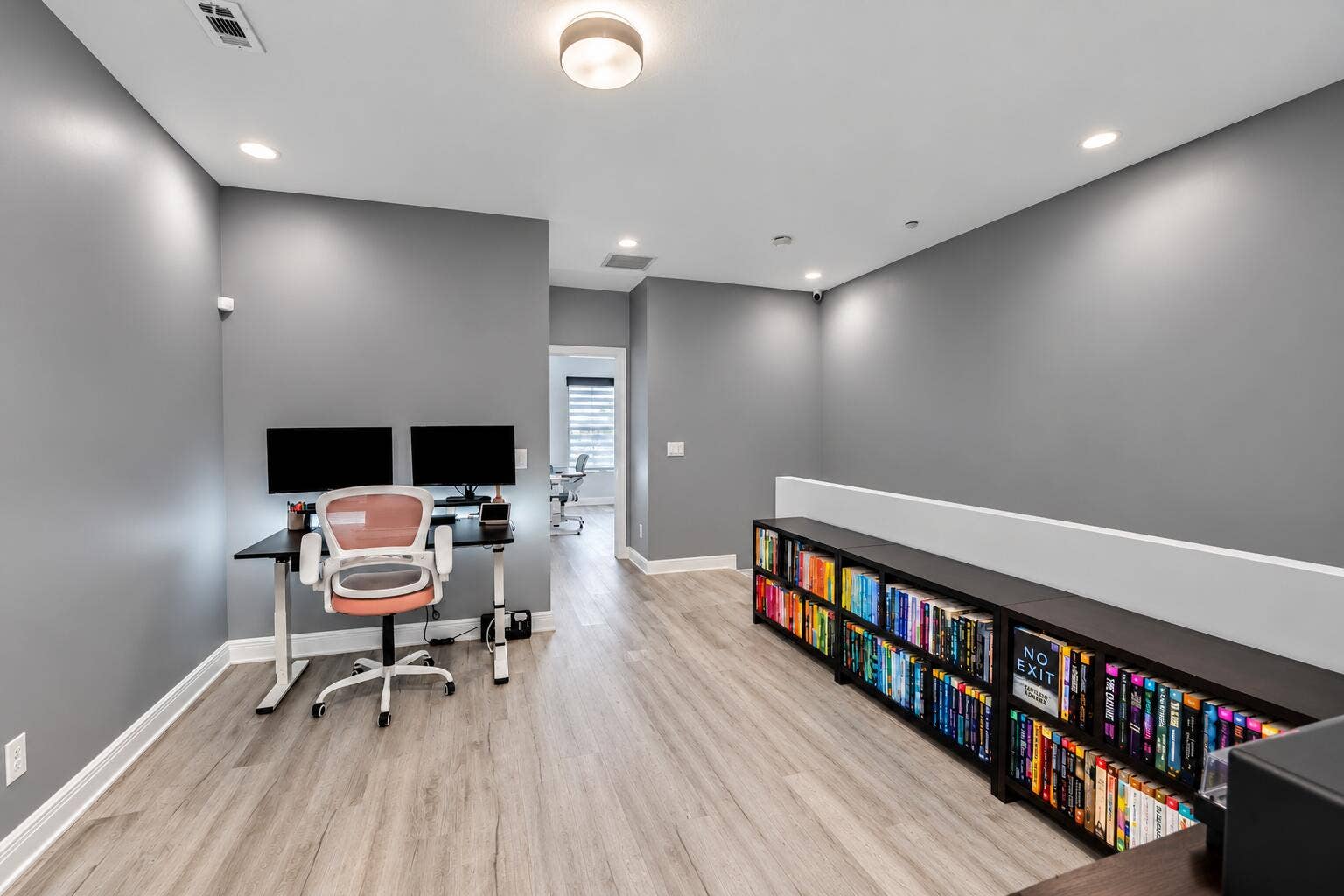 Modern Loft Office Without Rug
