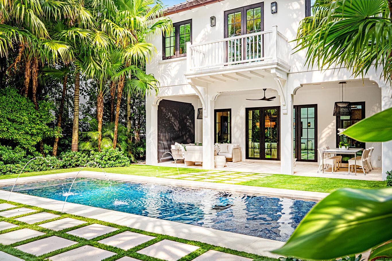 412 Brazilian Avenue, Palm Beach, FL 33480 Pool to Main House