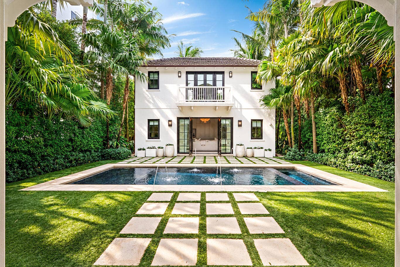 412 Brazilian Avenue, Palm Beach, FL 33480 Pool to Guest House