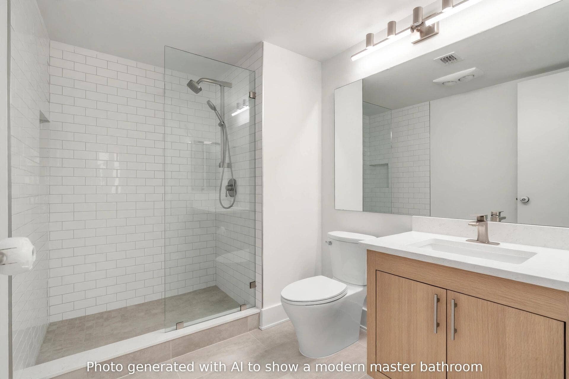 2440 DEER CREEK COUNTRY CLUB Boulevard, #405-C, Deerfield Beach, FL 33442 This photo is AI generated to show a rennoved bathroom