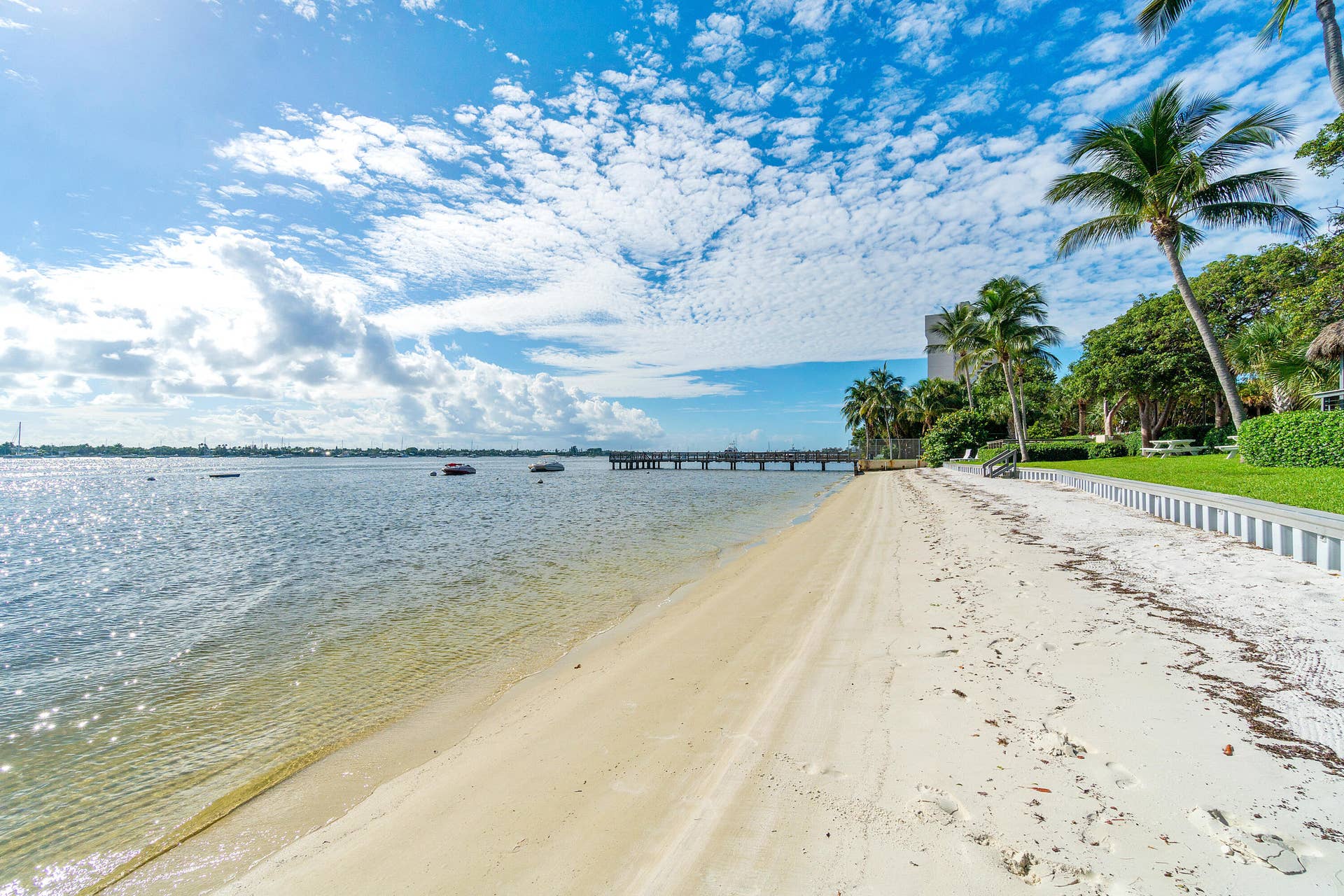 Private beach