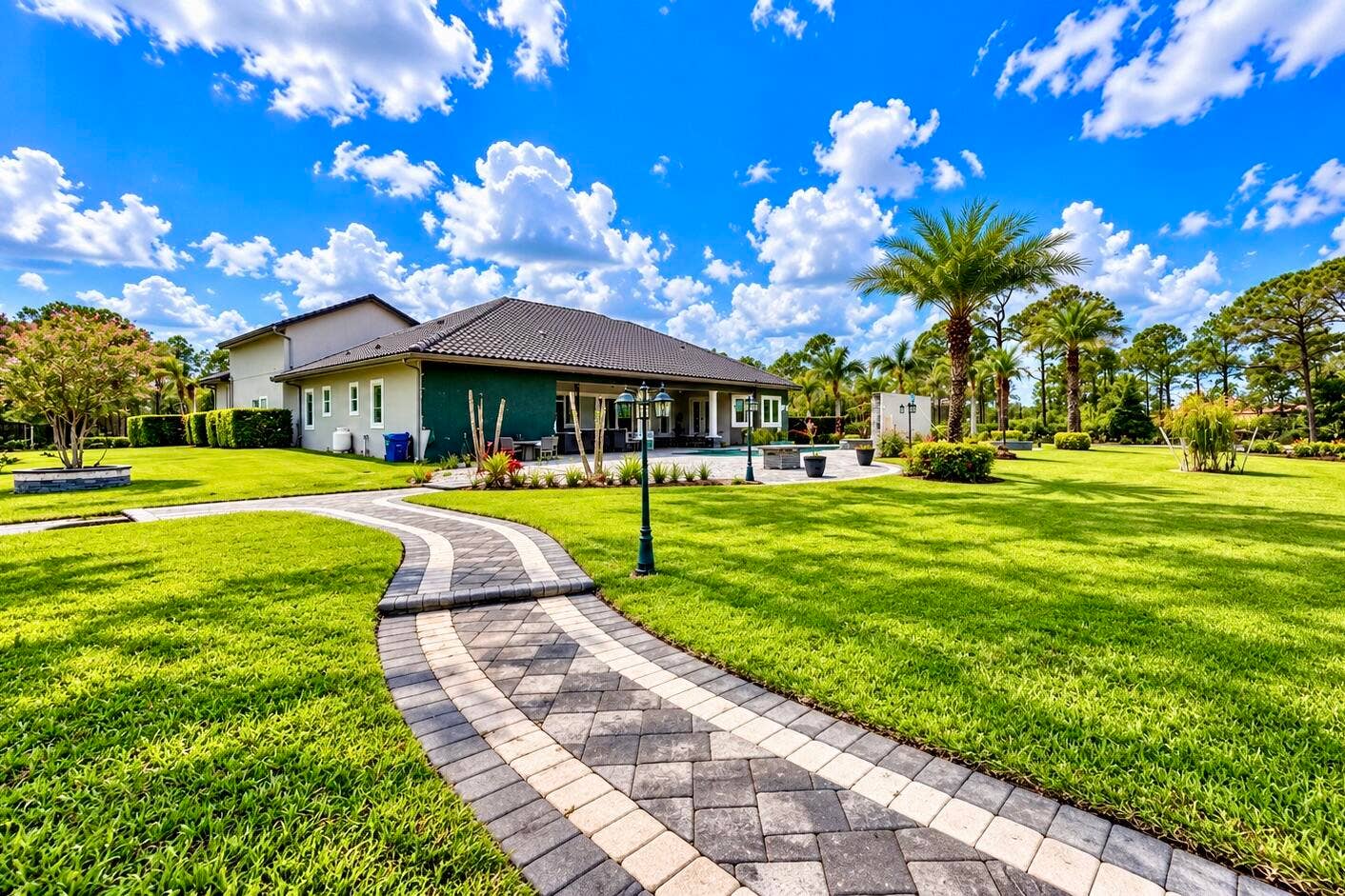 13050 81st Street, Fellsmere, FL 32948 rear walkway