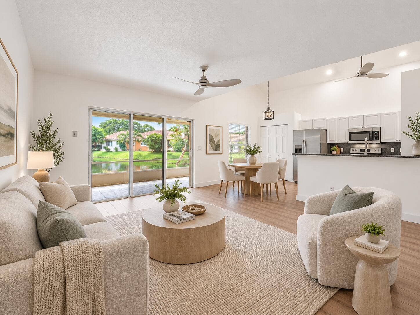 1045 Aspri Way, Riviera Beach, FL 33418 Family Room - Virtually Staged