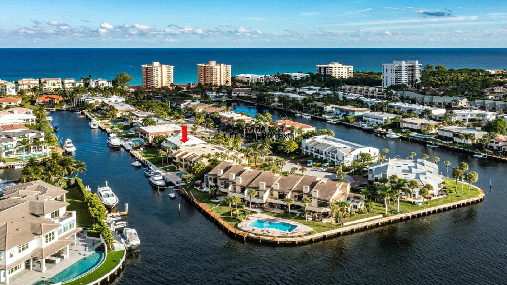 1019 BEL AIR Drive, #B, Highland Beach, Highland Beach, FL 33487 Aerial