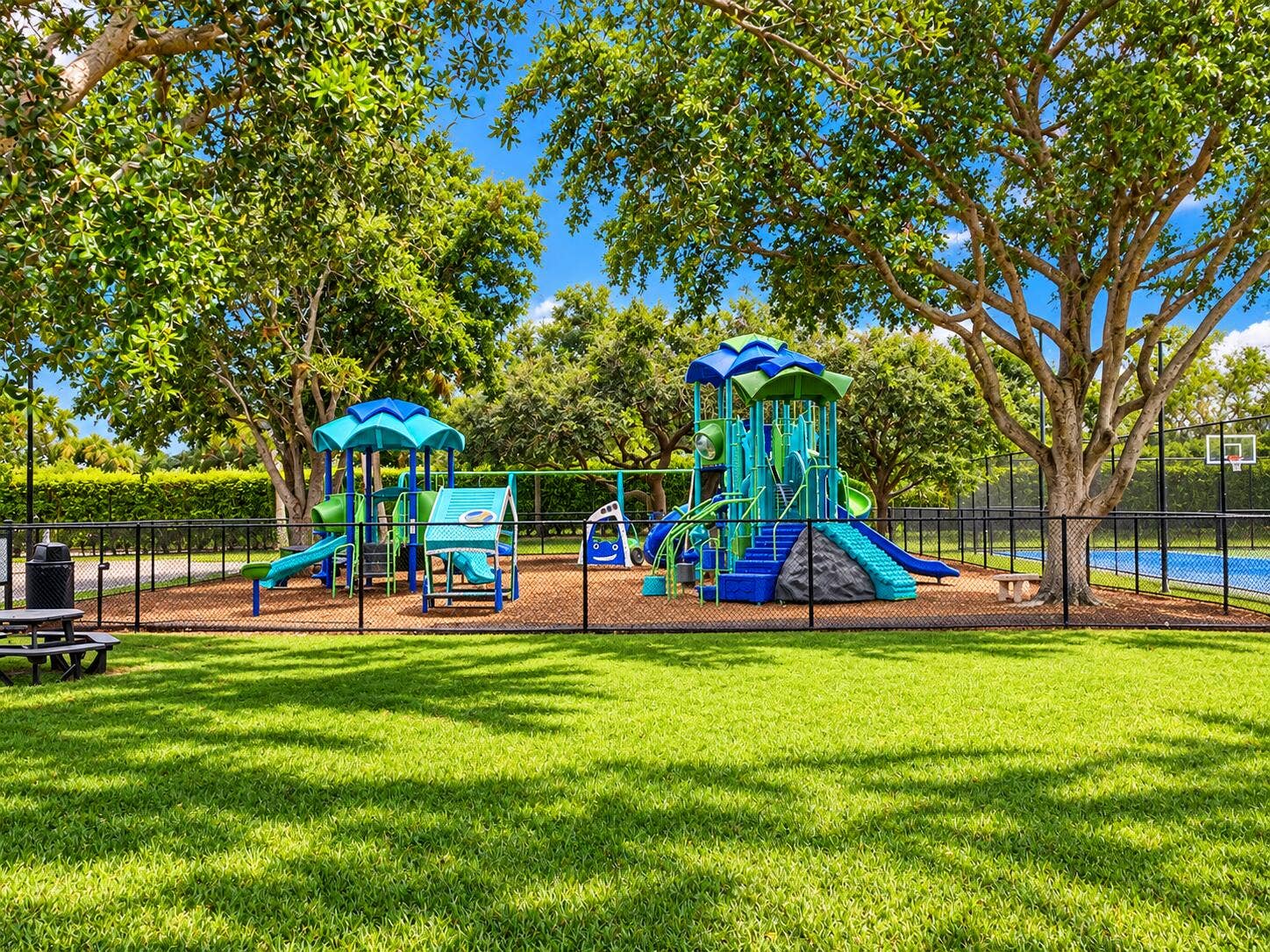 19660 DELAWARE Circle, #0, Boca Raton, FL 33434 Colorful Playground in a Leafy Park
