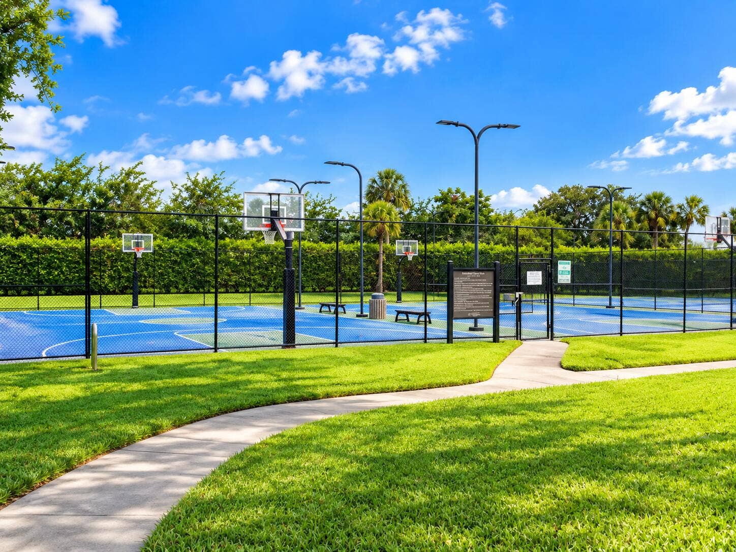 19660 DELAWARE Circle, #0, Boca Raton, FL 33434 Sunny Tropical Basketball Court Park