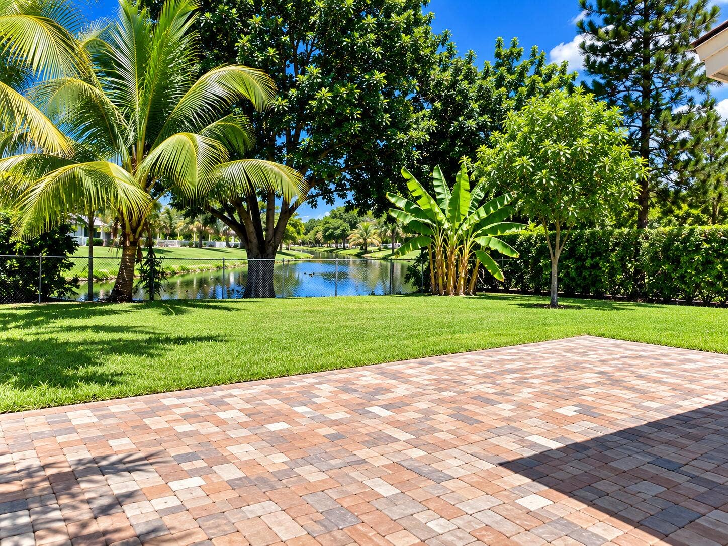 19660 DELAWARE Circle, #0, Boca Raton, FL 33434 Tropical Backyard Patio by the Canal