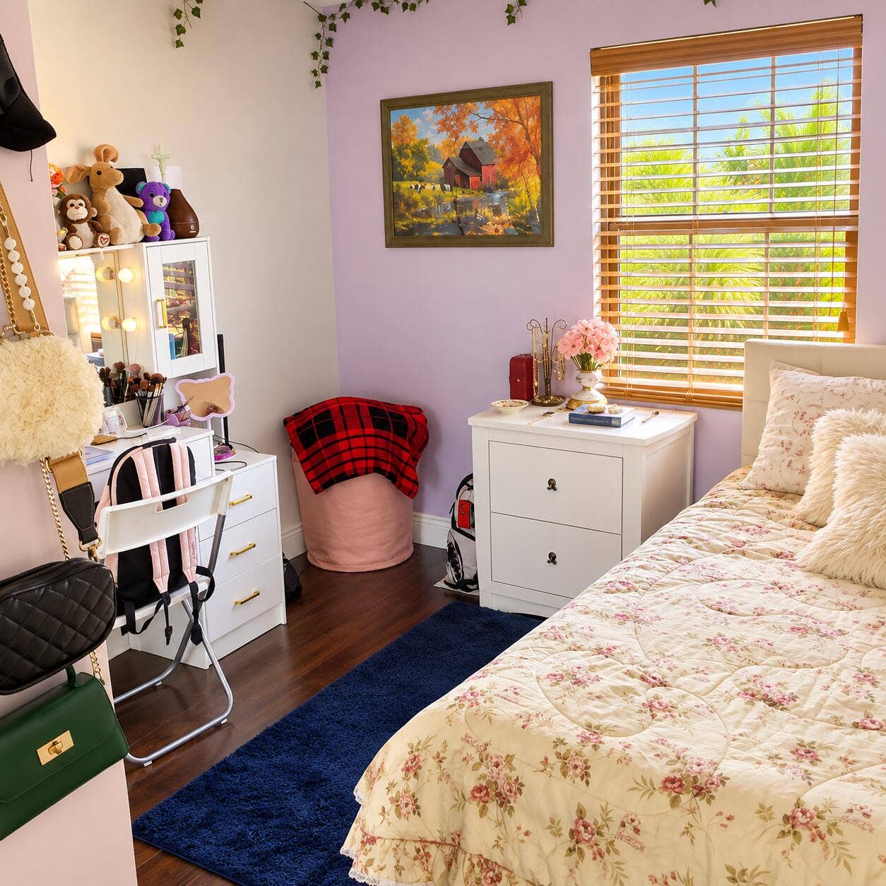 19660 DELAWARE Circle, #0, Boca Raton, FL 33434 Lavender Bedroom with Floral Charm