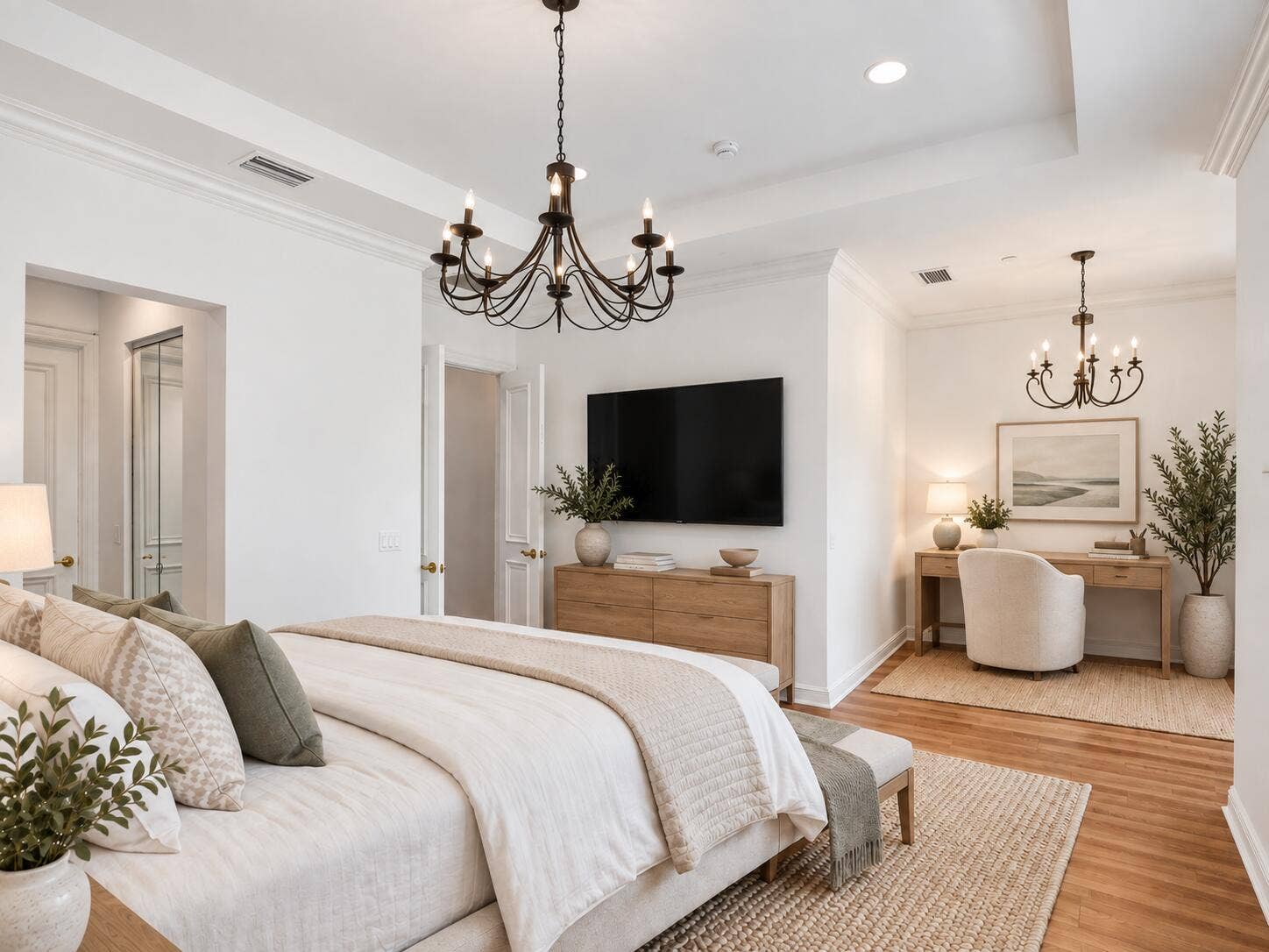 385 NE 69TH Circle, Boca Raton, FL 33487 Coastal Bedroom with Elegant Office Nook