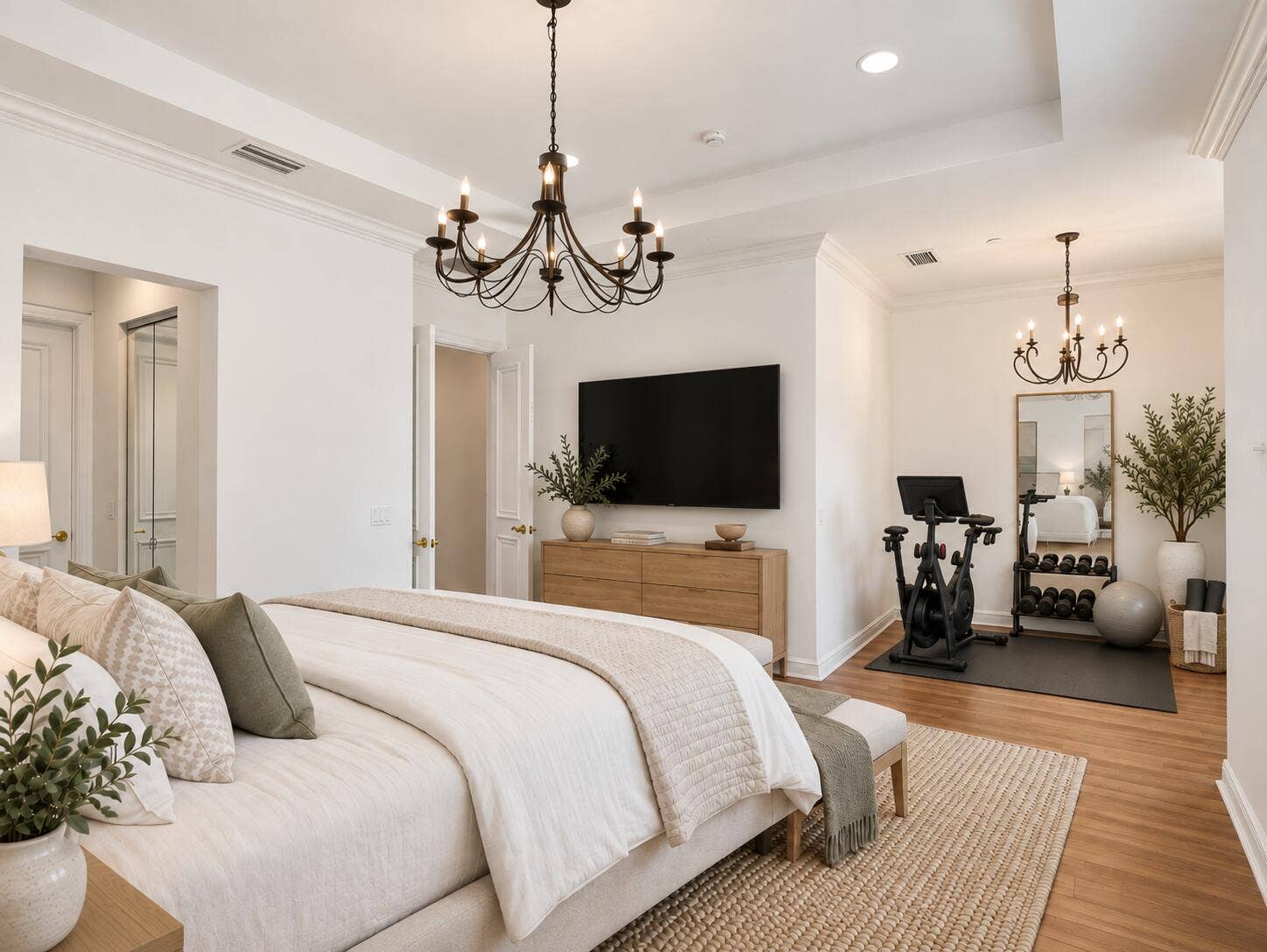 385 NE 69TH Circle, Boca Raton, FL 33487 Serene Bedroom with Home Gym Nook