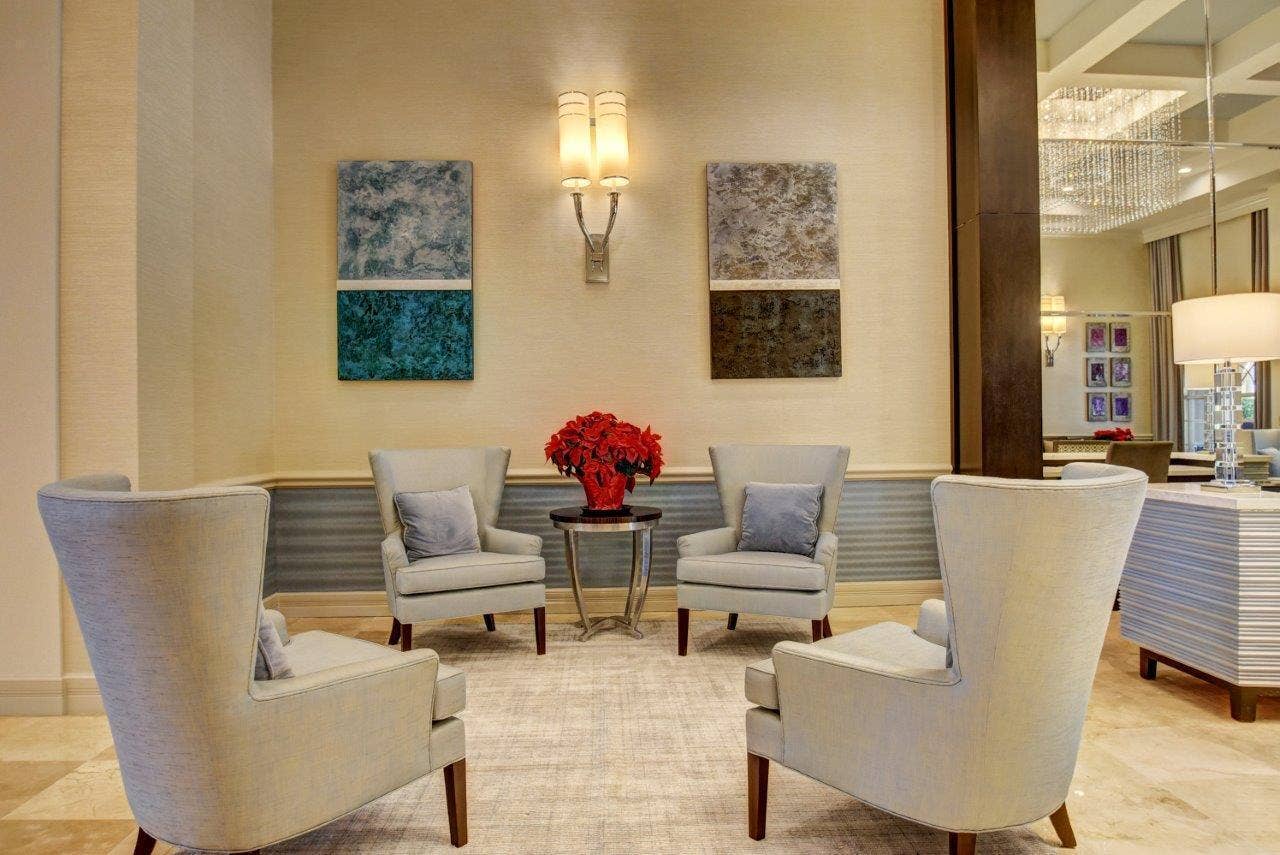 6802 Treves Way, Boynton Beach, FL 33437 Clubhouse Lobby seating