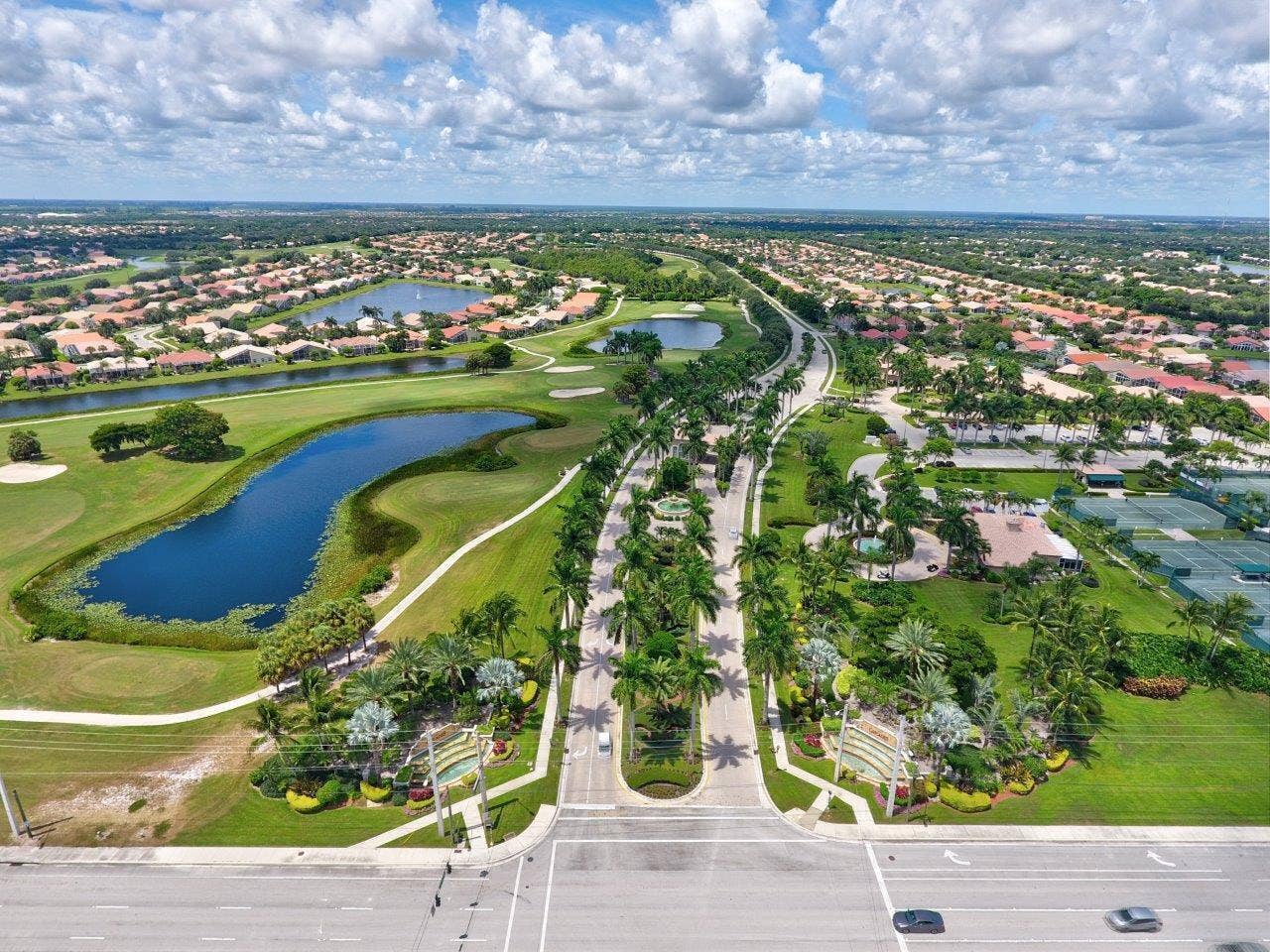 6802 Treves Way, Boynton Beach, FL 33437 Aerial of The Cascades