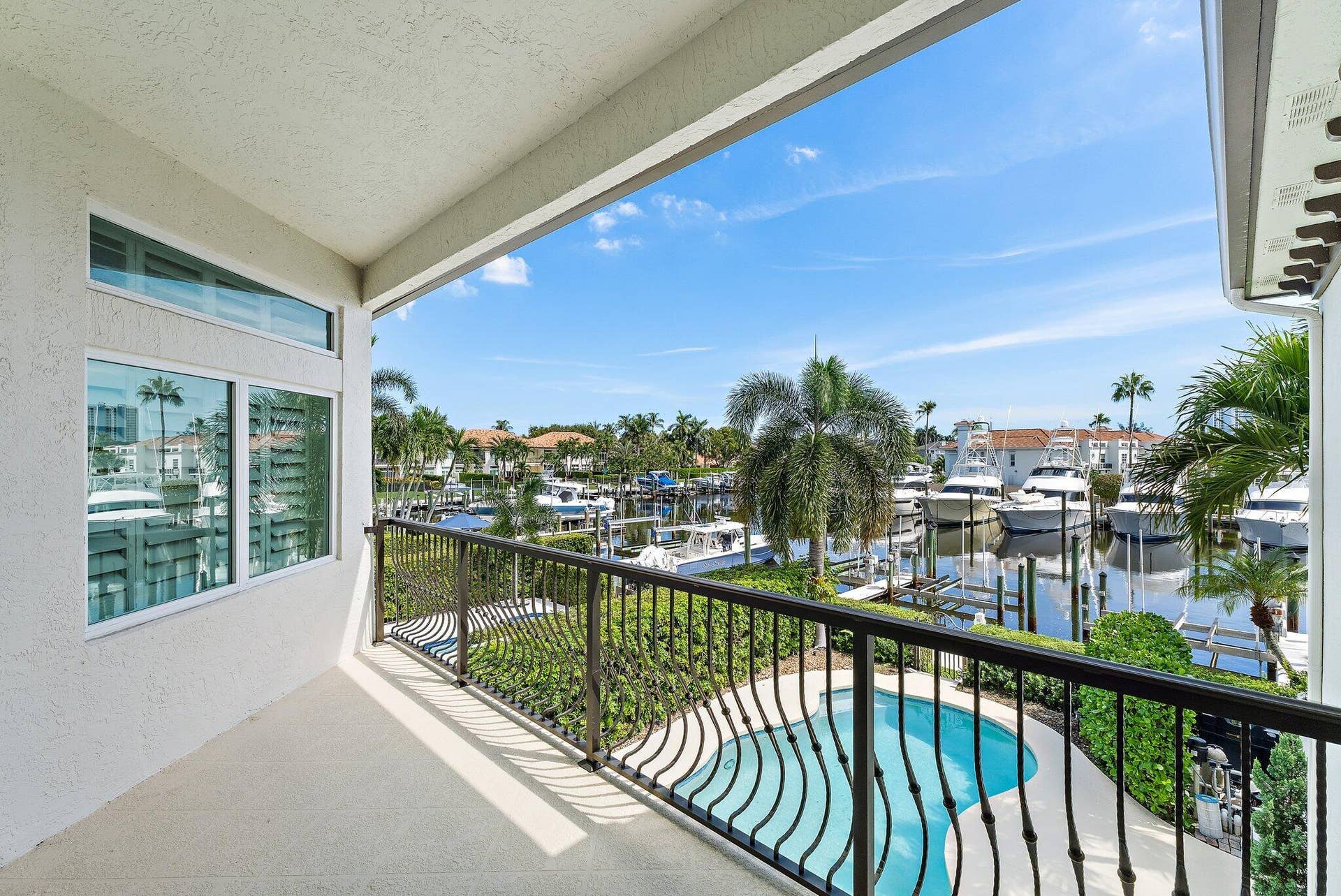 1412 HARBOUR POINT Drive, North Palm Beach, FL 33410 Balcony off Bedroom 2