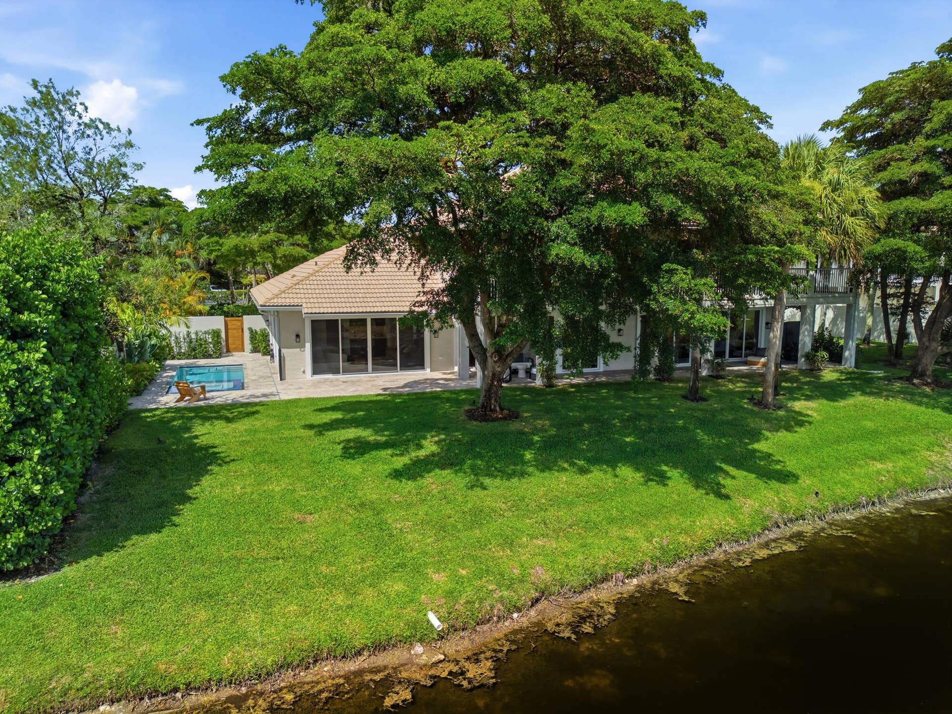 Private backyard