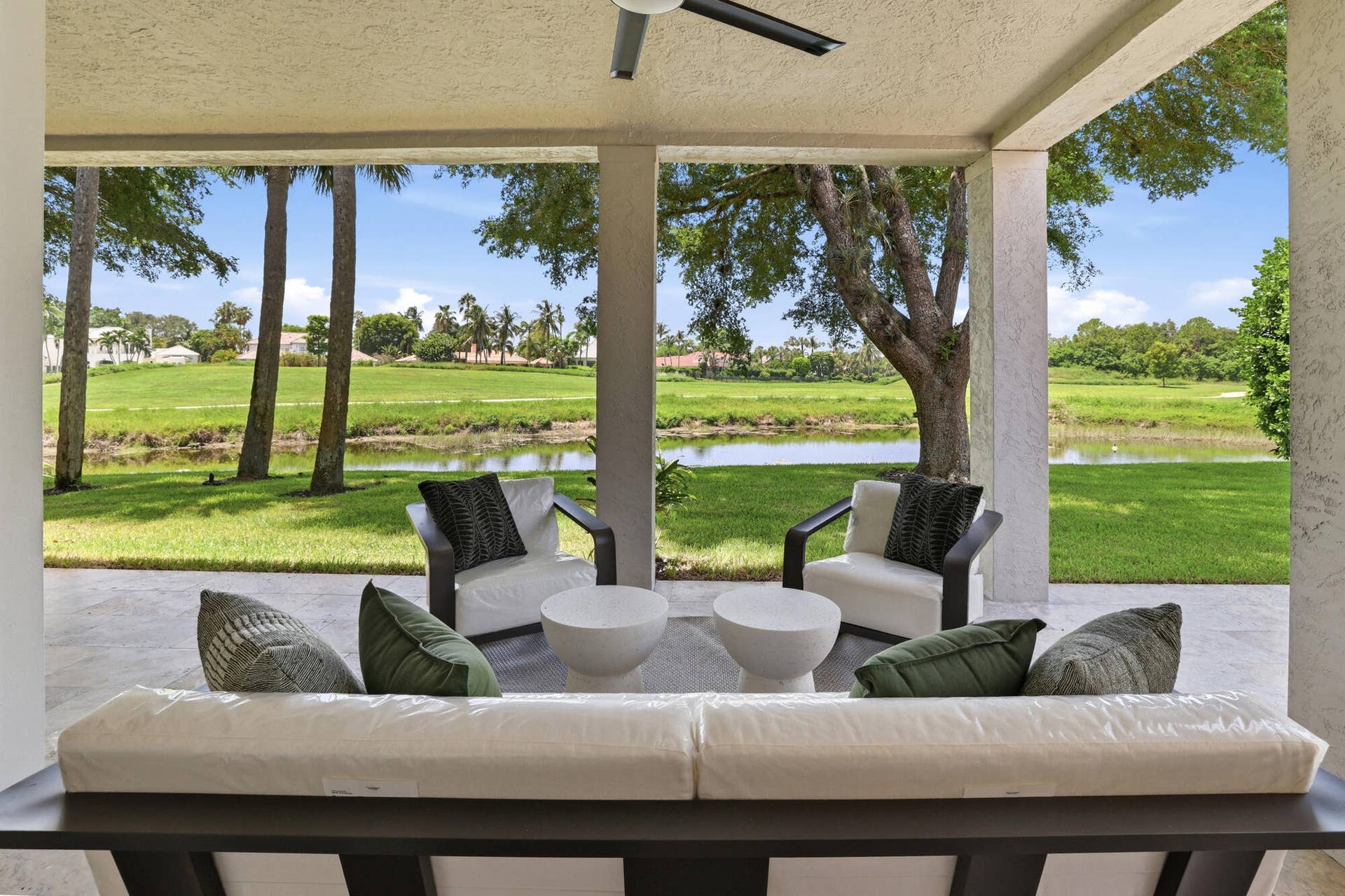 Covered extended patio
